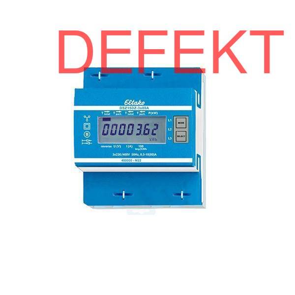 D-Ware Eltako Zweiweg Drehstromzähler Energiezähler Geeicht Rs485 Digital Defektware - 4010312501870