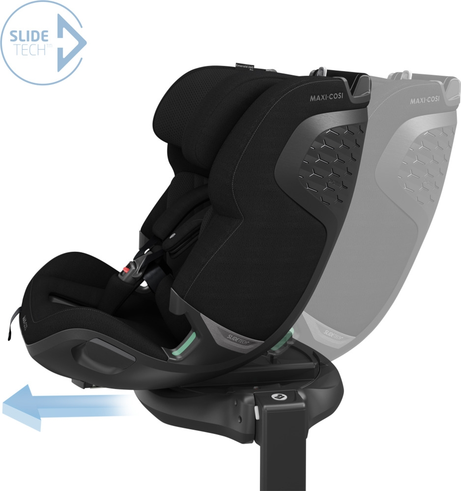 B-Ware Maxi Cosi Autositz Kindersitz Emerald 360 Pro Authentic Black Drehbar