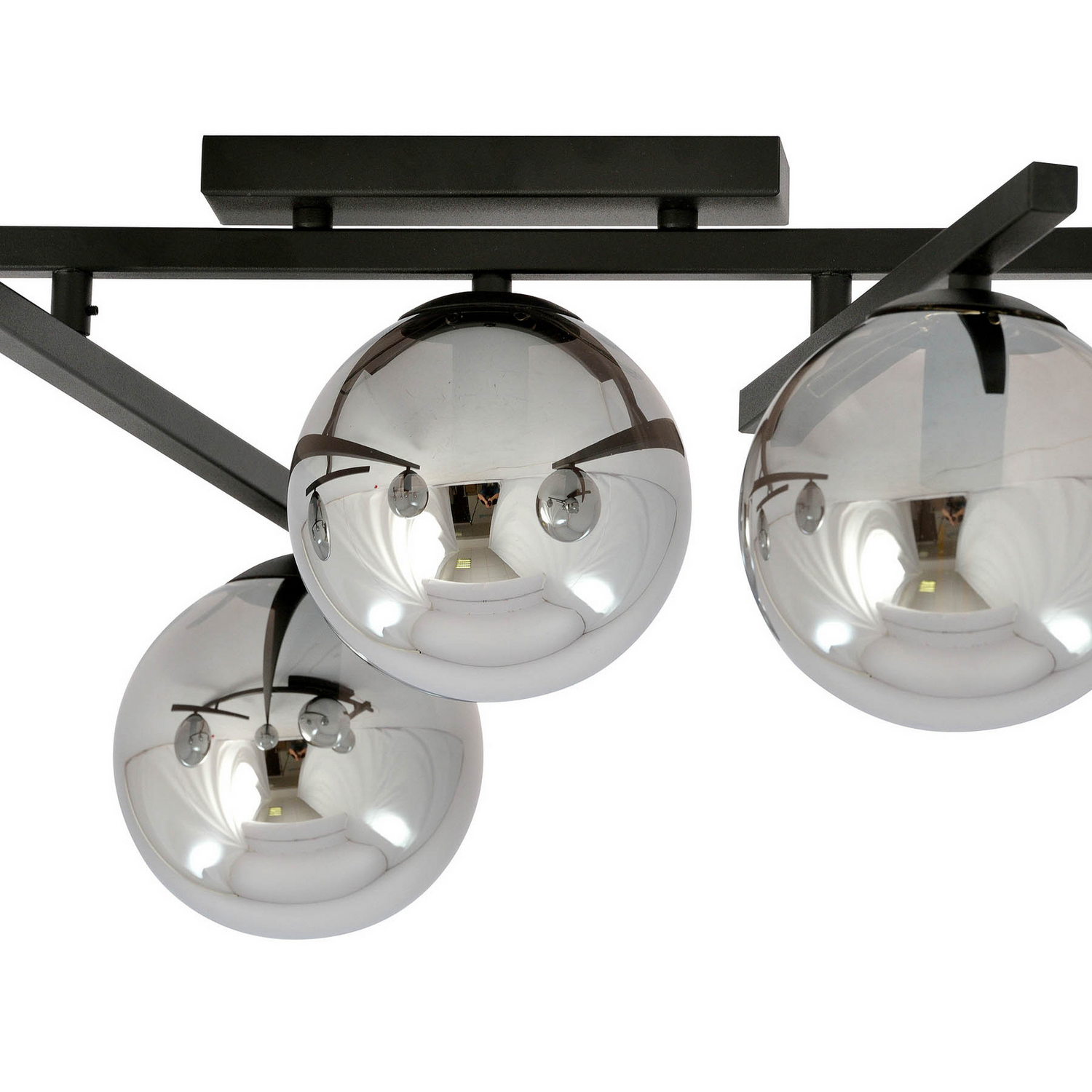B-Ware Emibig Deckenlampe Leuchte Smart Deckenleuchte Schwarz Grafit 4 Flammig E14 - 5901738921405
