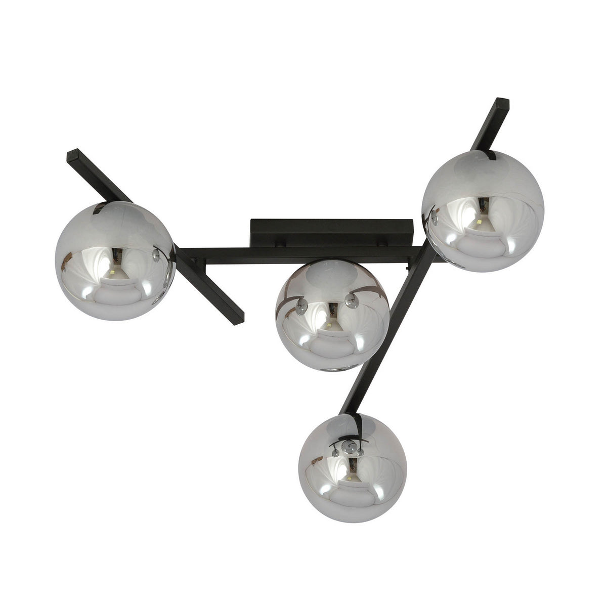 EMIBIG Deckenlampe Leuchte Smart Deckenleuchte schwarz grafit 4-flammig E14 - 5901738921405
