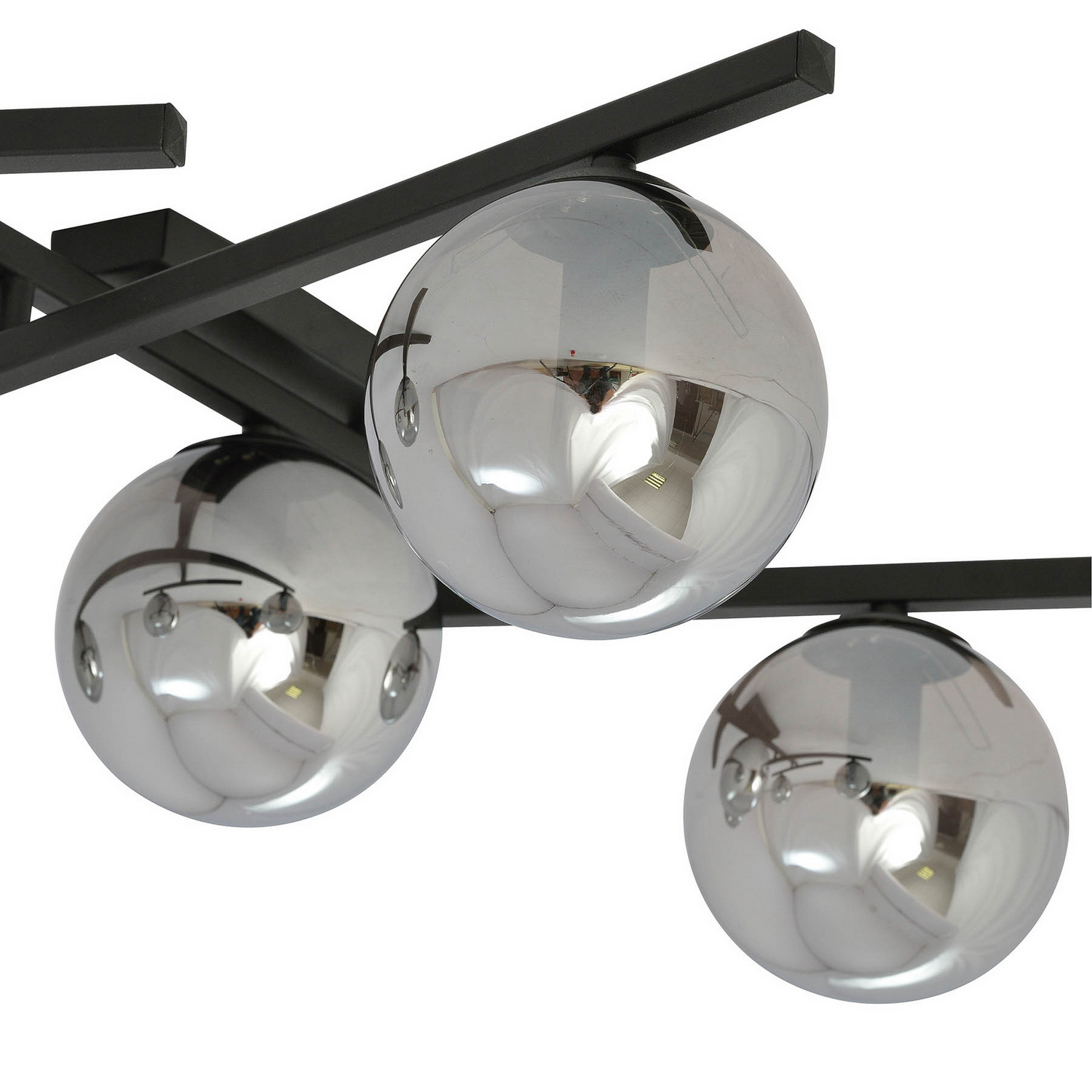 B-Ware Emibig Deckenlampe Leuchte Smart Deckenleuchte Schwarz Grafit 4 Flammig E14 - 5901738921405