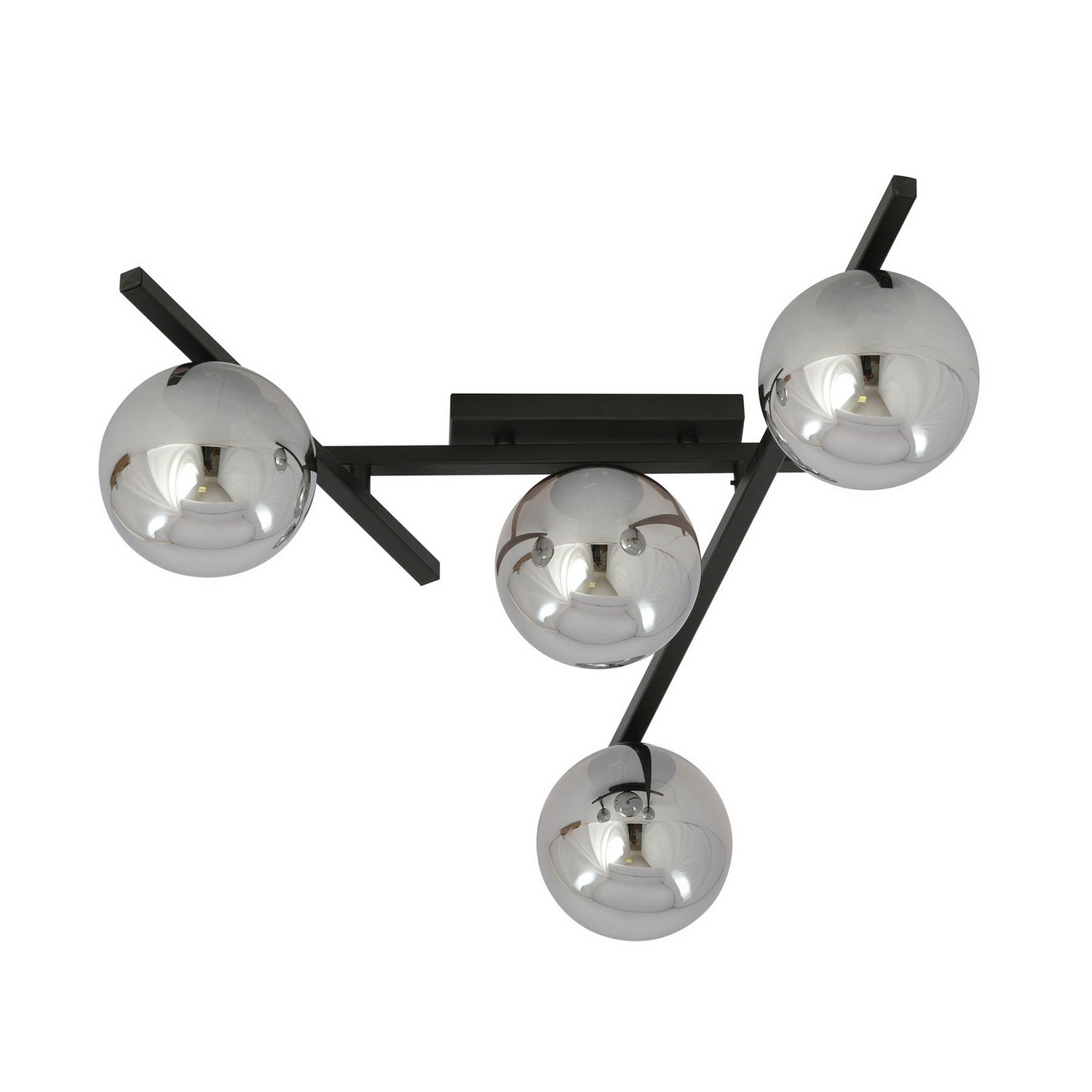 B-Ware Emibig Deckenlampe Leuchte Smart Deckenleuchte Schwarz Grafit 4 Flammig E14 - 5901738921405