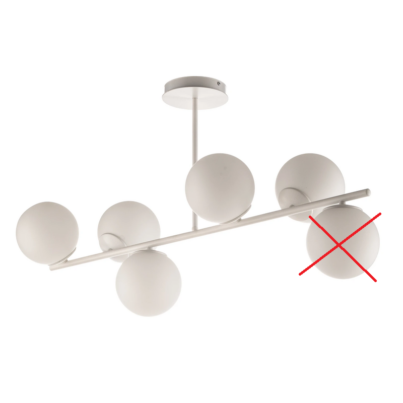 Emibig Lighting Deckenlampe Kabo Deckenleuchte Leuchte Weiß Siehe Text/Foto B-Ware - 5907106005043