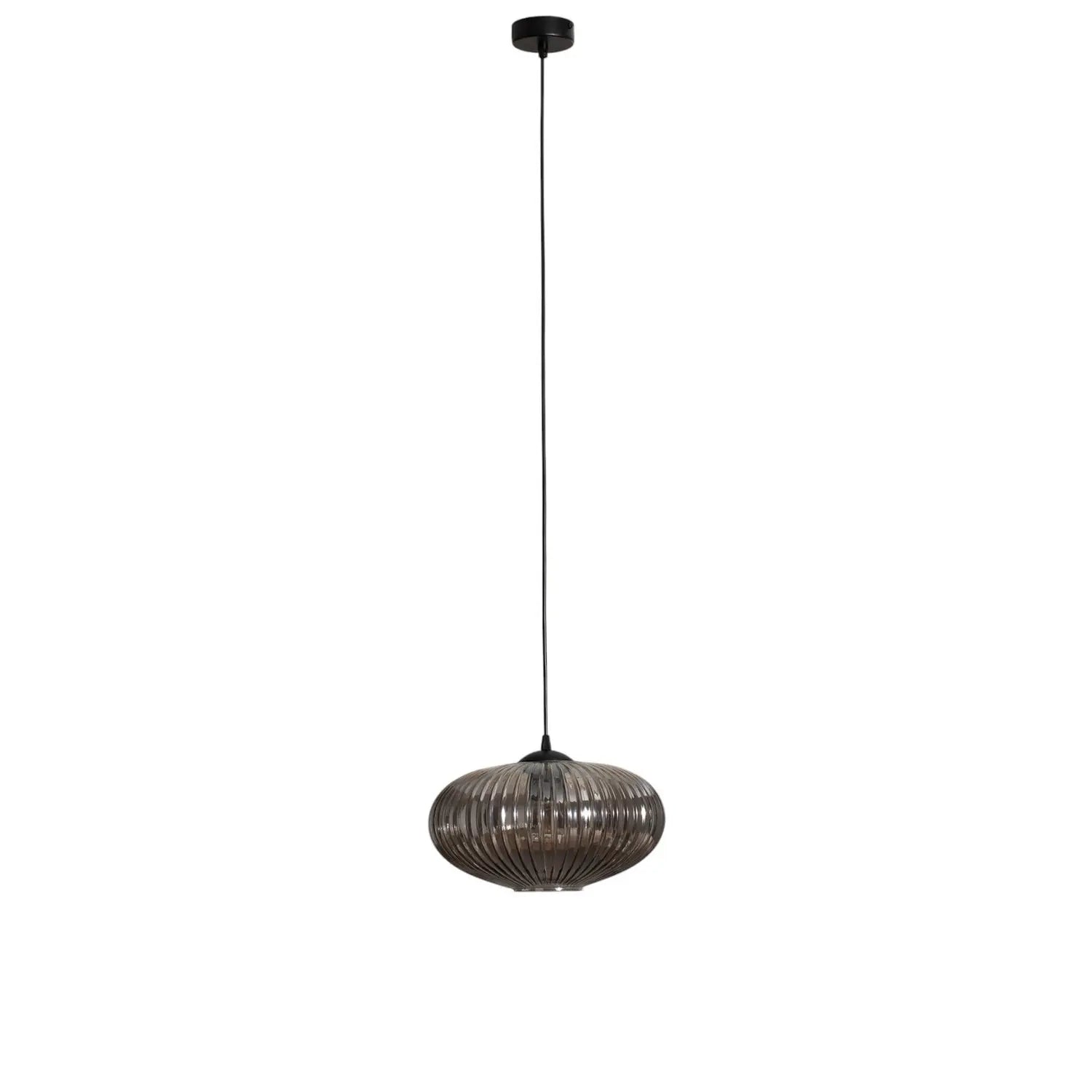 B-Ware Emibig Lighting Esszimmerlampe Hängeleuchte Lampe Coco Glas Schwarz Rauchgrau - 5907106009805