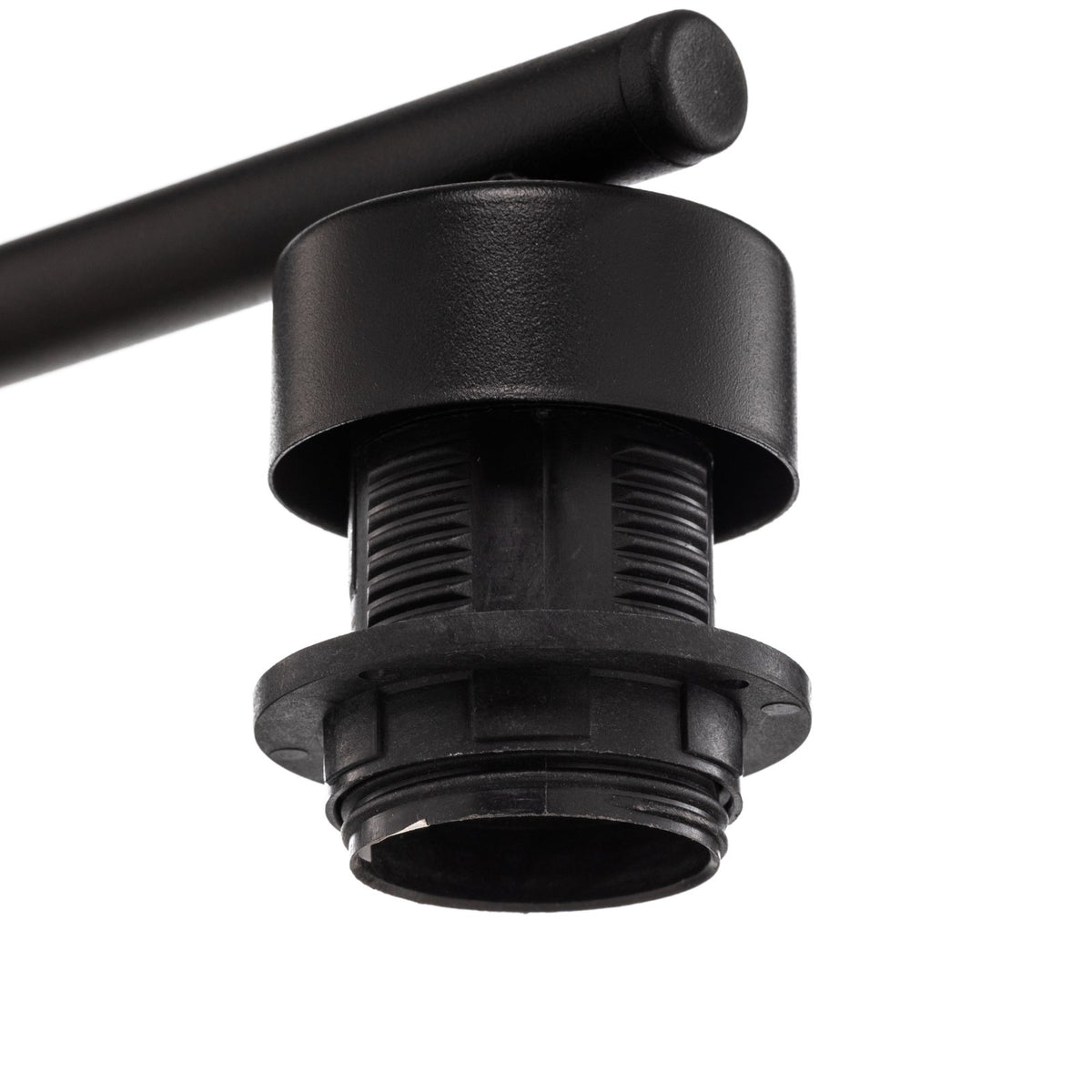 EMIBIG LIGHTING Hängelampe Pendelleuchte Jari Stoffschirm 4fl lang weiß gold - 5901738920323