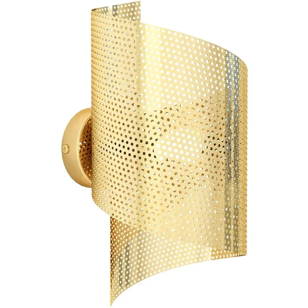 B-Ware Emibig Wandleuchte Wandlampe Spiral Goldfarben Metall Höhe 29cm G9 Led 1 Flammig - 5901738929777
