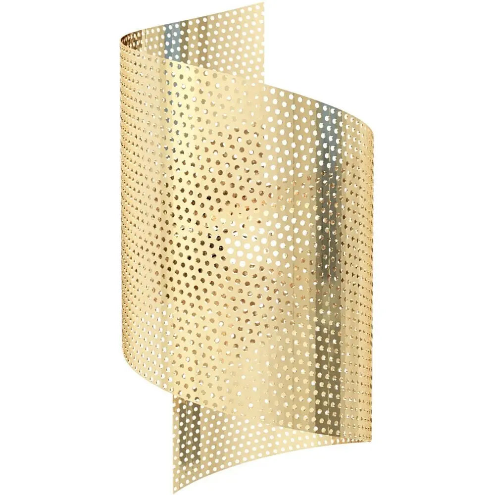 B-Ware Emibig Wandleuchte Wandlampe Spiral Goldfarben Metall Höhe 29cm G9 Led 1 Flammig - 5901738929777