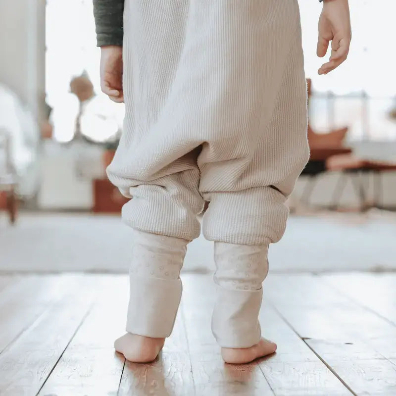 B-Ware Emma & Noah Schlafsack Strampelsack Fußsack Baby Bio Baumwolle Beige Größe 90 - 4262405496642