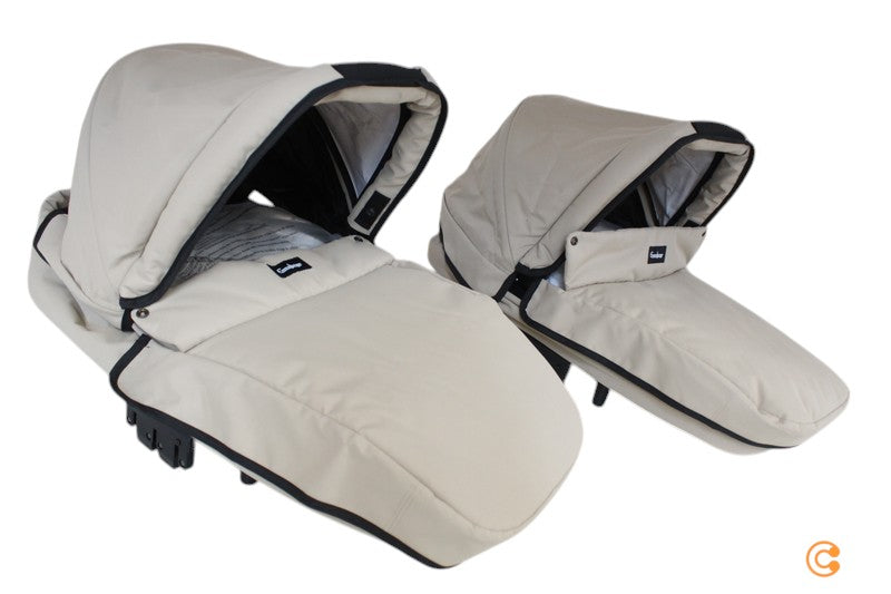 Emmaljunga NXT Twin Classic 2-tlg Babywanne Kinderwagenwanne SIEHE TEXT/FOTO - 7332650382131
