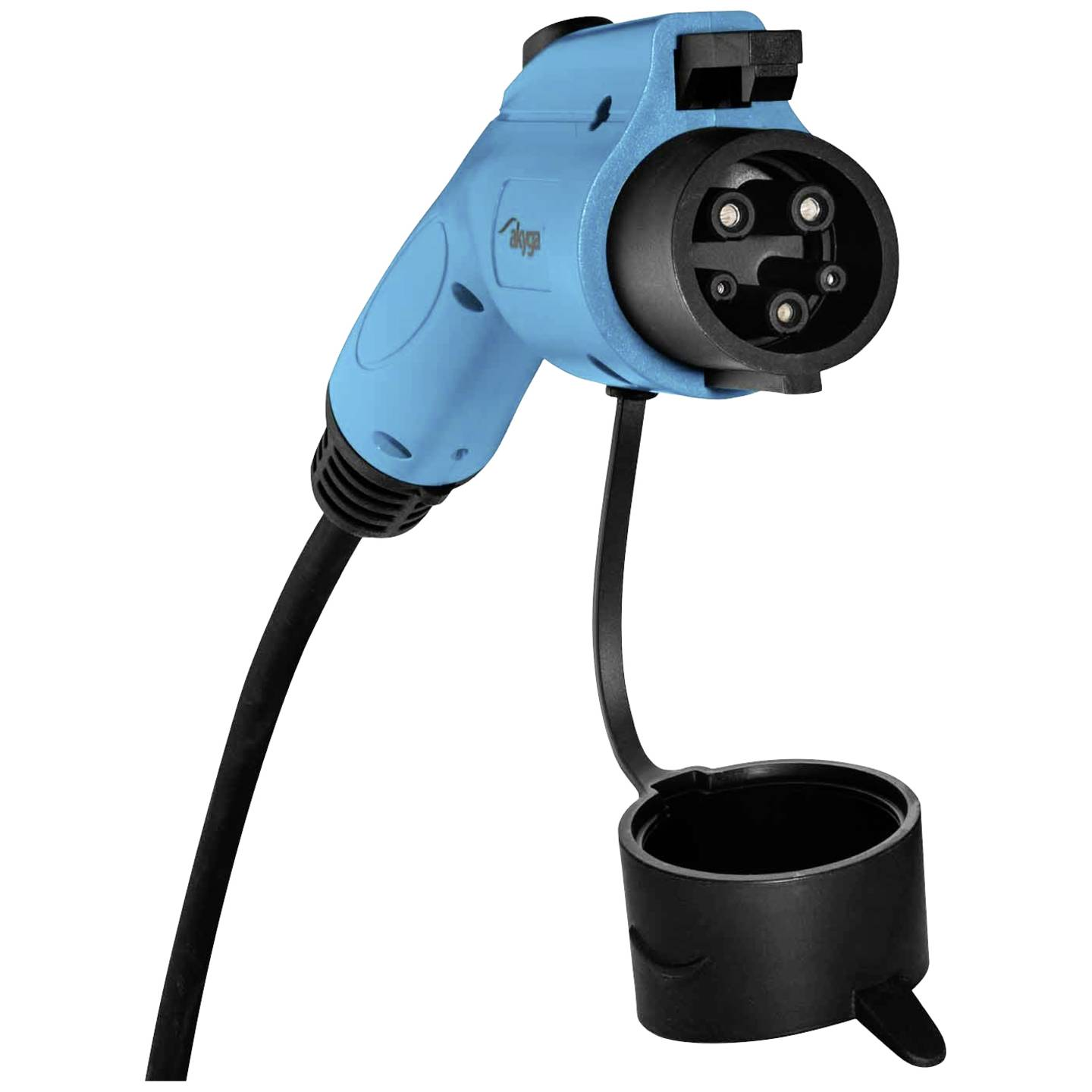 B-Ware Akyga Ak Ec 18 Ladekabel Kabel Elektroauto 5m Blau Type1 16 A 3.8k W Kupfer Lcd - 5901720139443