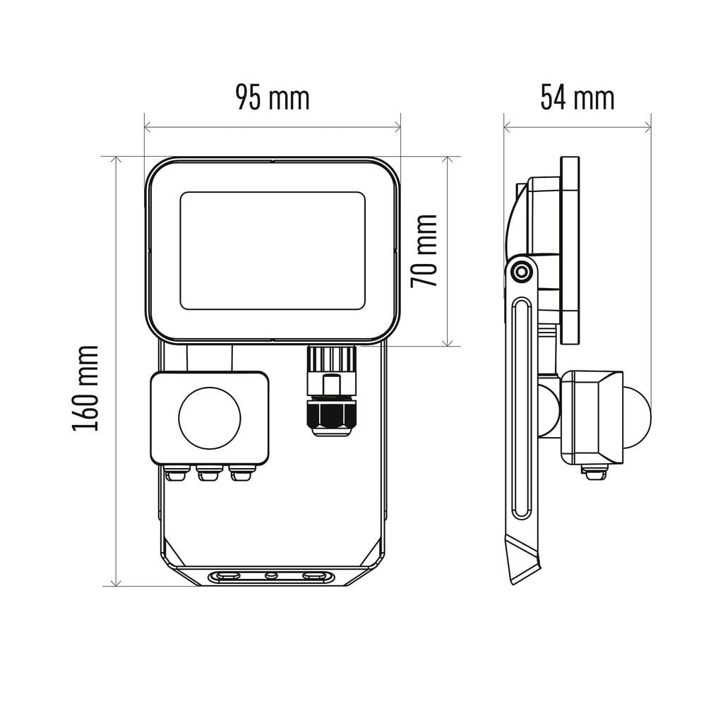 Emos Profi Zs2712 Led Flutlichtstrahler Außenstrahler 10 W Neutralweiß B-Ware - 8592920105801