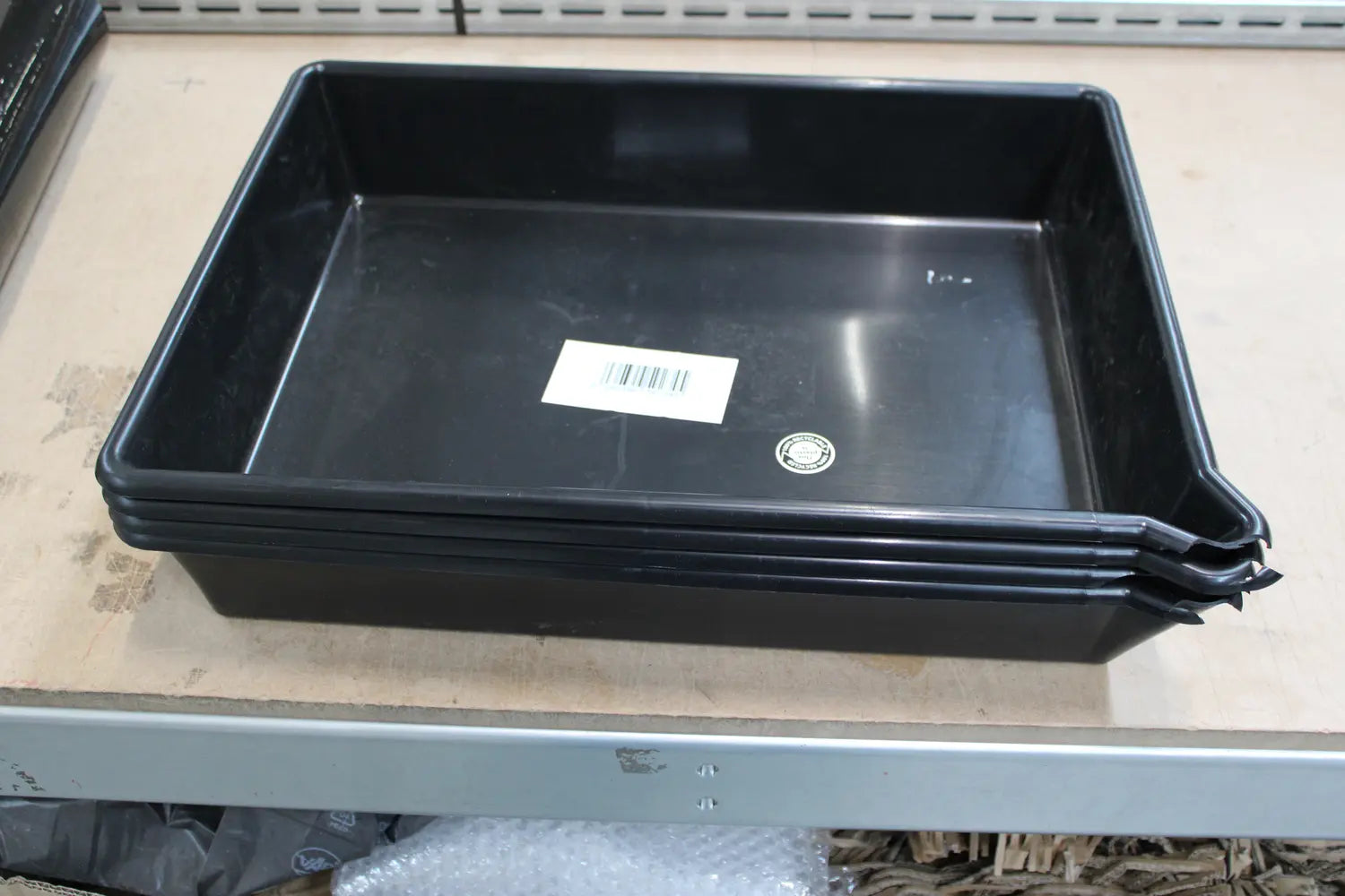 B-Ware Emtez Auffangwanne Wanne Kleingebinde Polyethylen Schwarz 4 Stück Siehe Text - 5060399592345