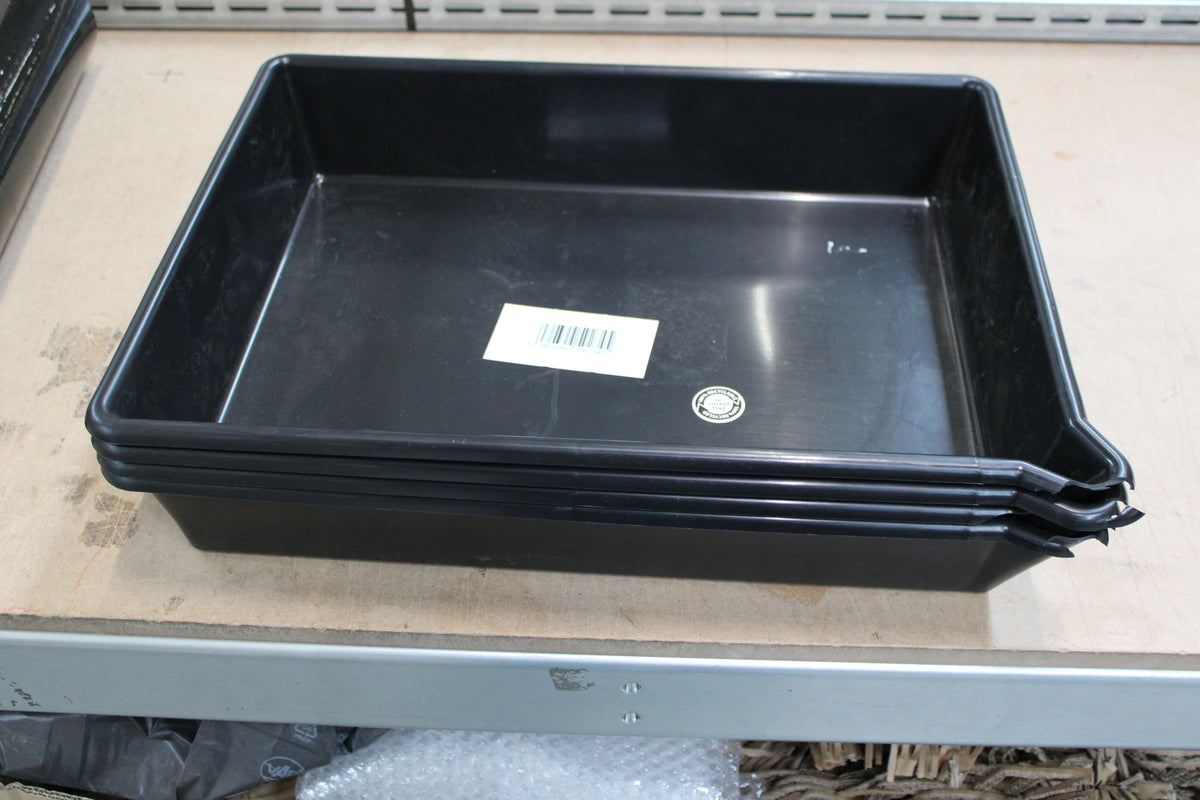 Emtez Auffangwanne Wanne Kleingebinde Polyethylen schwarz 4 STÜCK SIEHE TEXT - 5060399592345