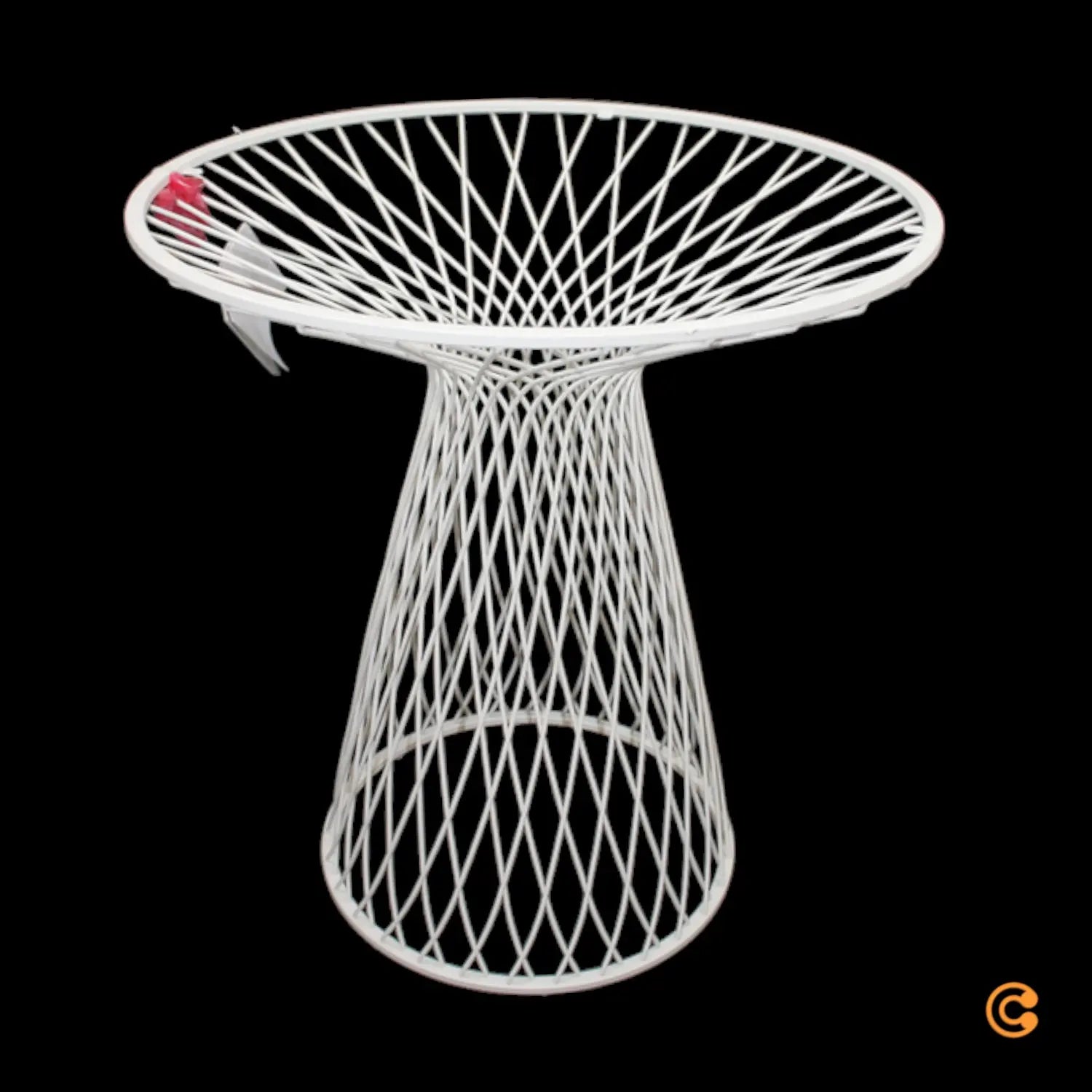 B-Ware Emu Heaven Tisch Esstisch Stahl Glas Rund Weiß Transparent Siehe Text/Fotos - 8021988549000