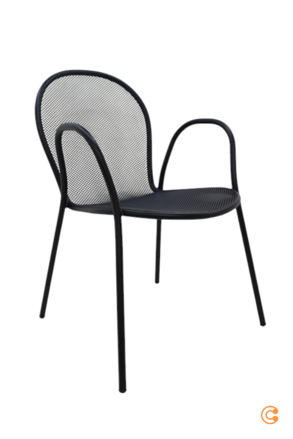 B-Ware Emu Sessel Ronda Gartenstuhl Mit Armlehnen Stapelbar Schwarz Siehe Text/Foto - 8021988410973