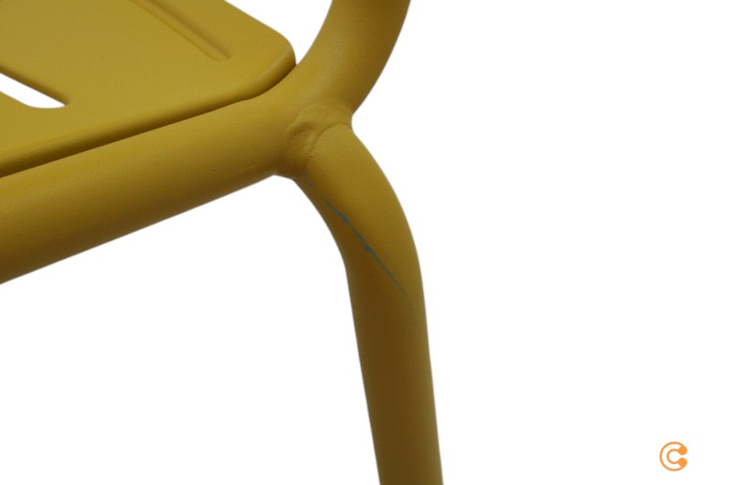 Emu Stuhl Sitz Gartenstuhl Curry Stahl Stapelbar Außenbereich Siehe Text/Foto B-Ware - 8021988586227