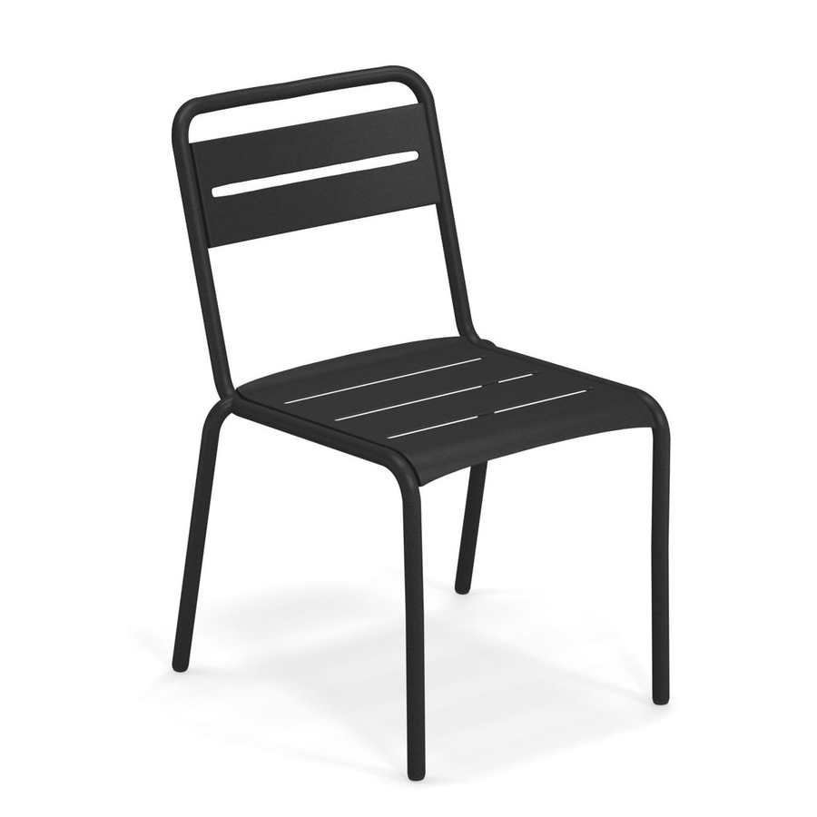 Emu Star Stuhl Gartenstuhl Stahl Schwarz Outdoorstuhl Siehe Text/Foto B-Ware - 8021988585862
