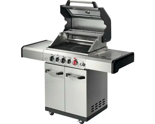 B-Ware Enders Grill Gasgrill Barbecue Kansas Ii Pro Silber Fettauffangschale Fahrbar - 4000591001680