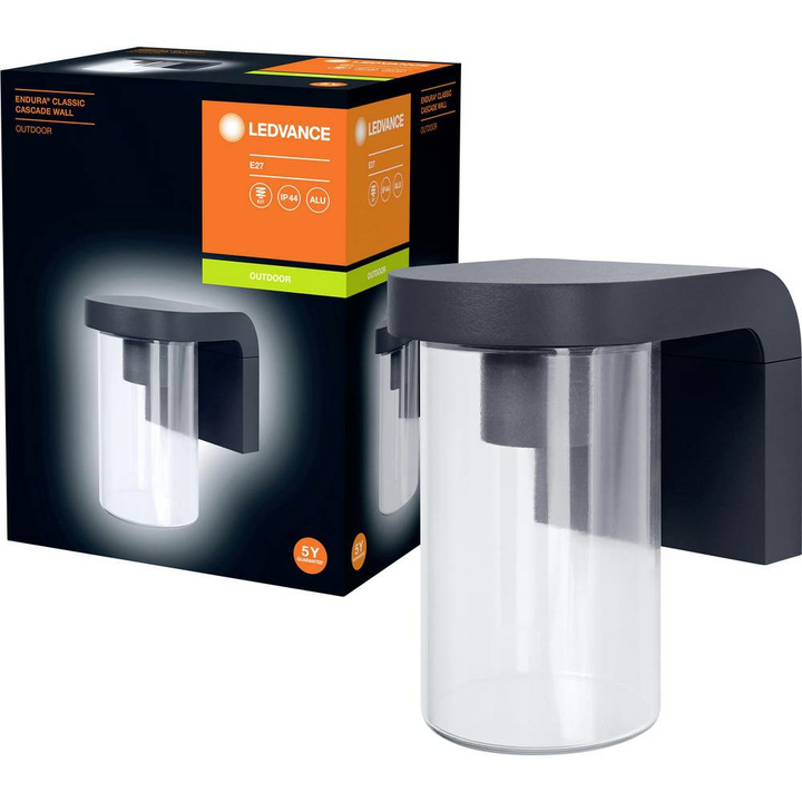 Ledvance Endurac Classic Cascade 4058075554337 Außenwandleuchte E27 Dunkelgrau B-Ware - 4058075554337