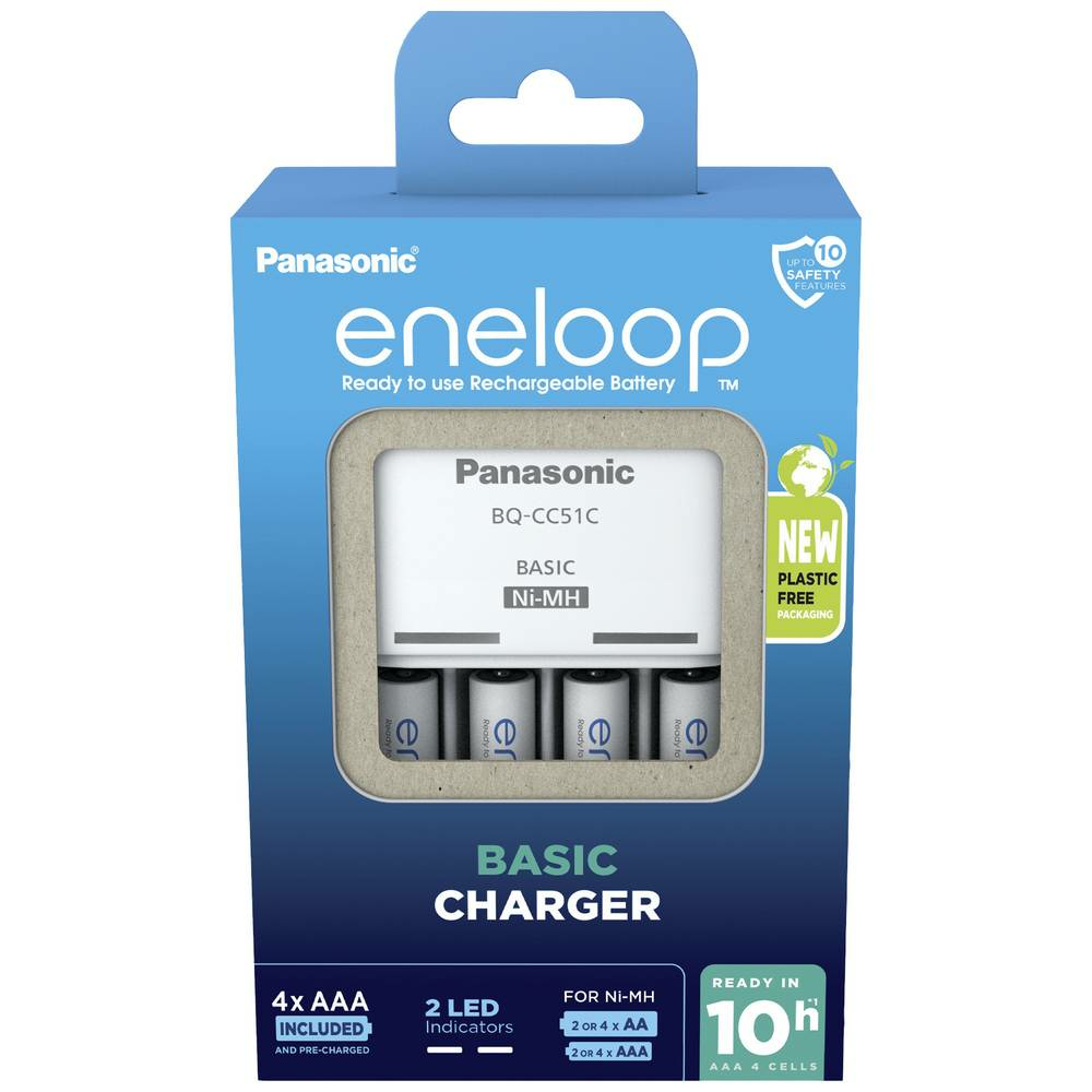 B-Ware Panasonic Basic Bq Cc51 Steckerladergerät Akkuladegerät Ni Mh Micro Aaa Mignon Aa - 5410853063902
