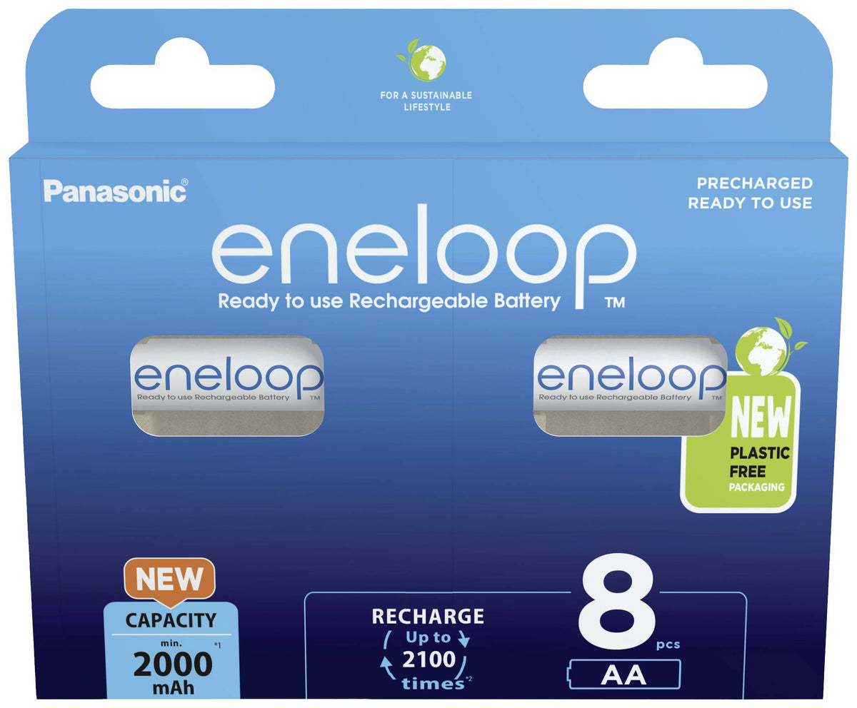 eneloop HR06 Mignon (AA)-Akku NiMH 2000 mAh 1.2 V Batterie Ladebatterie Akku - 5410853064213