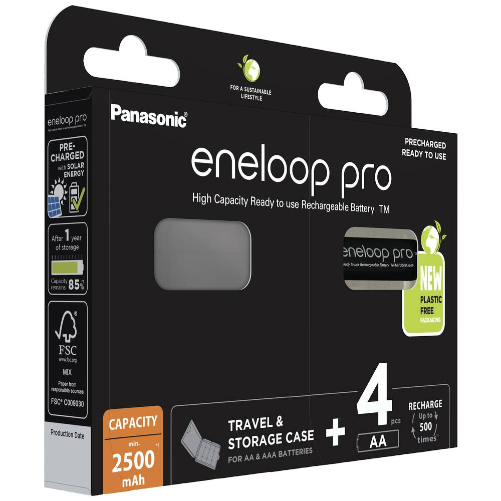 Panasonic Eneloop Pro Mignon Akku Bk 3 Hcdec4 Be Ni Mh 1,2 V, 2500 Siehe Text/Foto B-Ware - 5410853065036