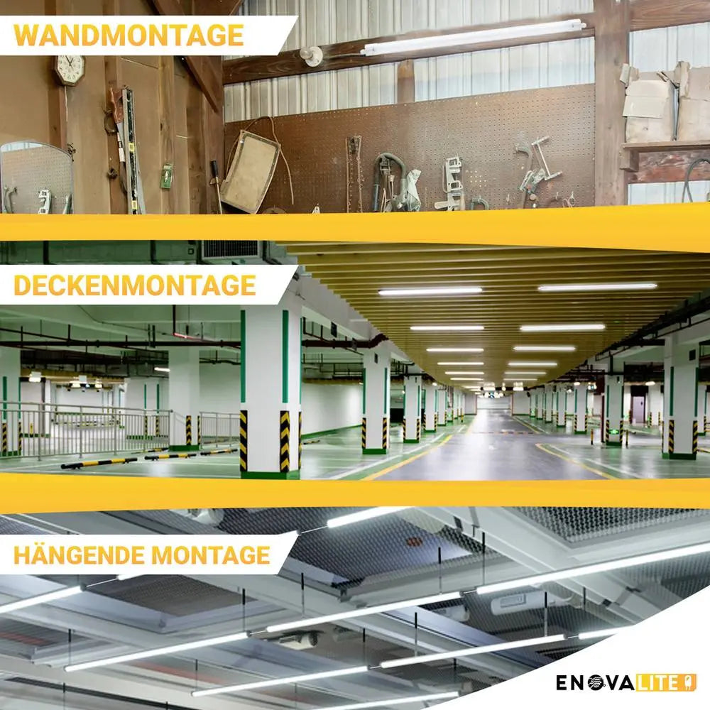 B-Ware Enova Lite Feuchtraumleuchte Wannenleuchte Led Lichtleiste Ip65 2 Stück - 4260508899841