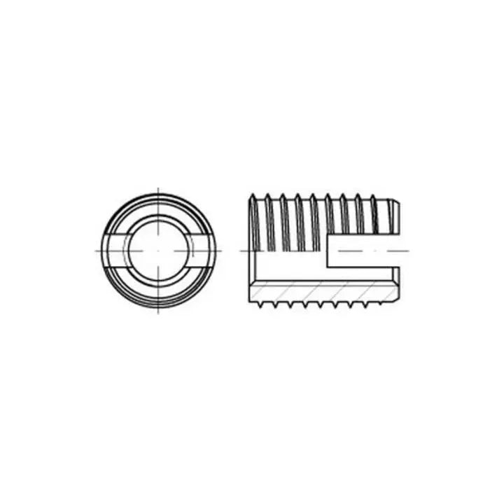 B-Ware Ensat Gewindeeinsätze Einsatz M5 Rostfrei Typ 302 A1 5 Mm Edelstahl 50 Stück - 4043952673256