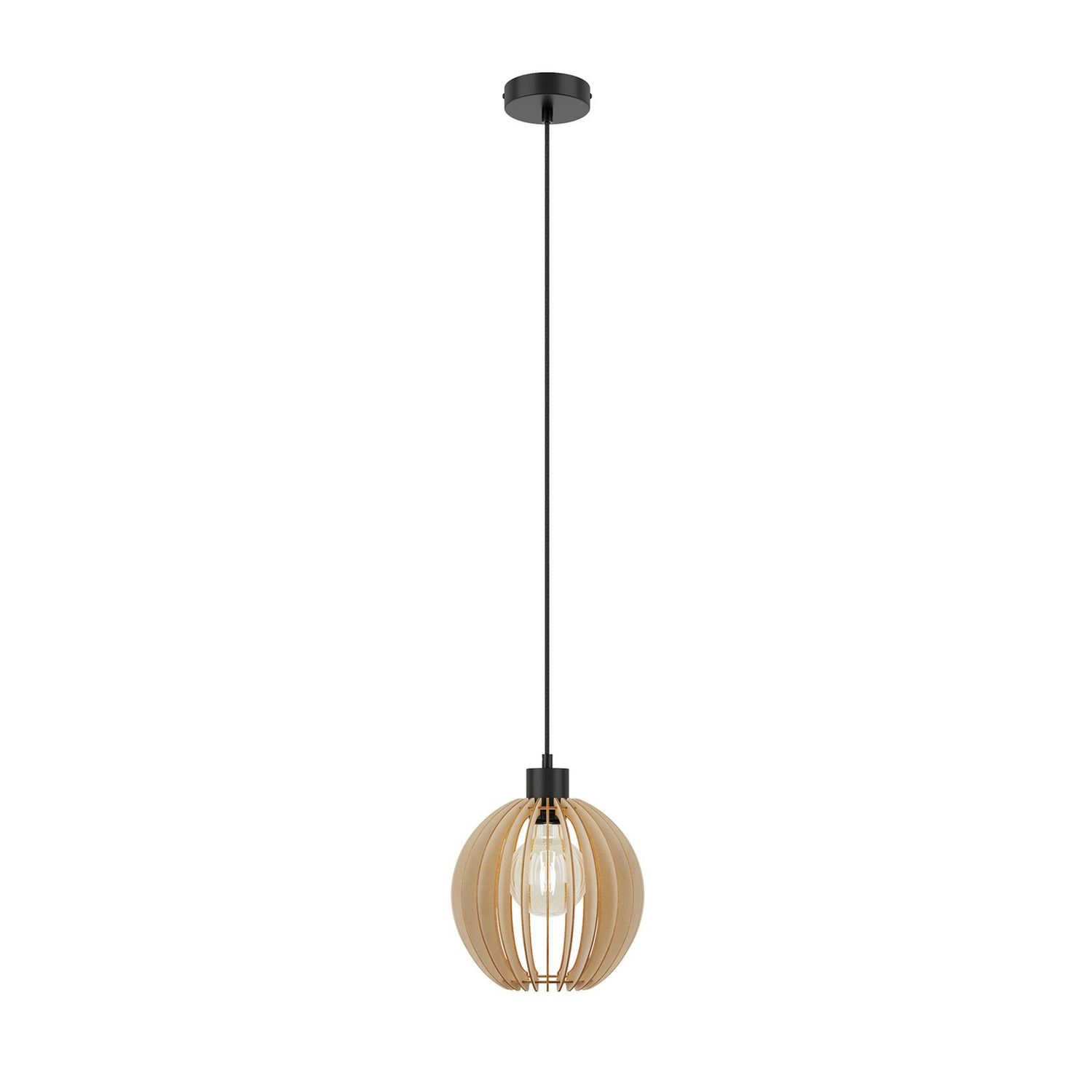B-Ware Envostar Clay Hängeleuchte Birkensperrholz ø 23 Cm Deckenlampe Pendelleuchte 788