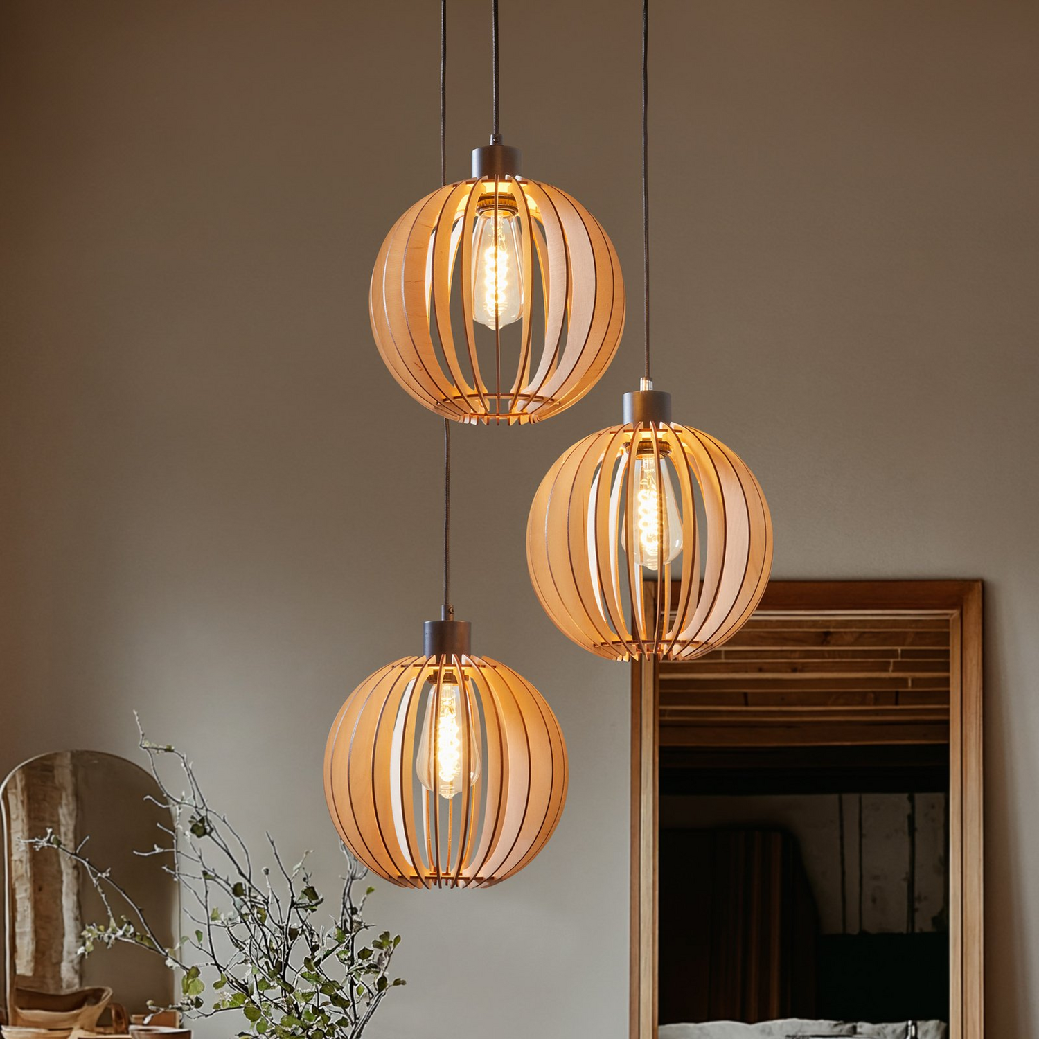 Envostar Clay Hängelampe Deckenlampe Lampe Leuchte 3 Flammig E27 Siehe Text/Foto B-Ware - 4251911724257