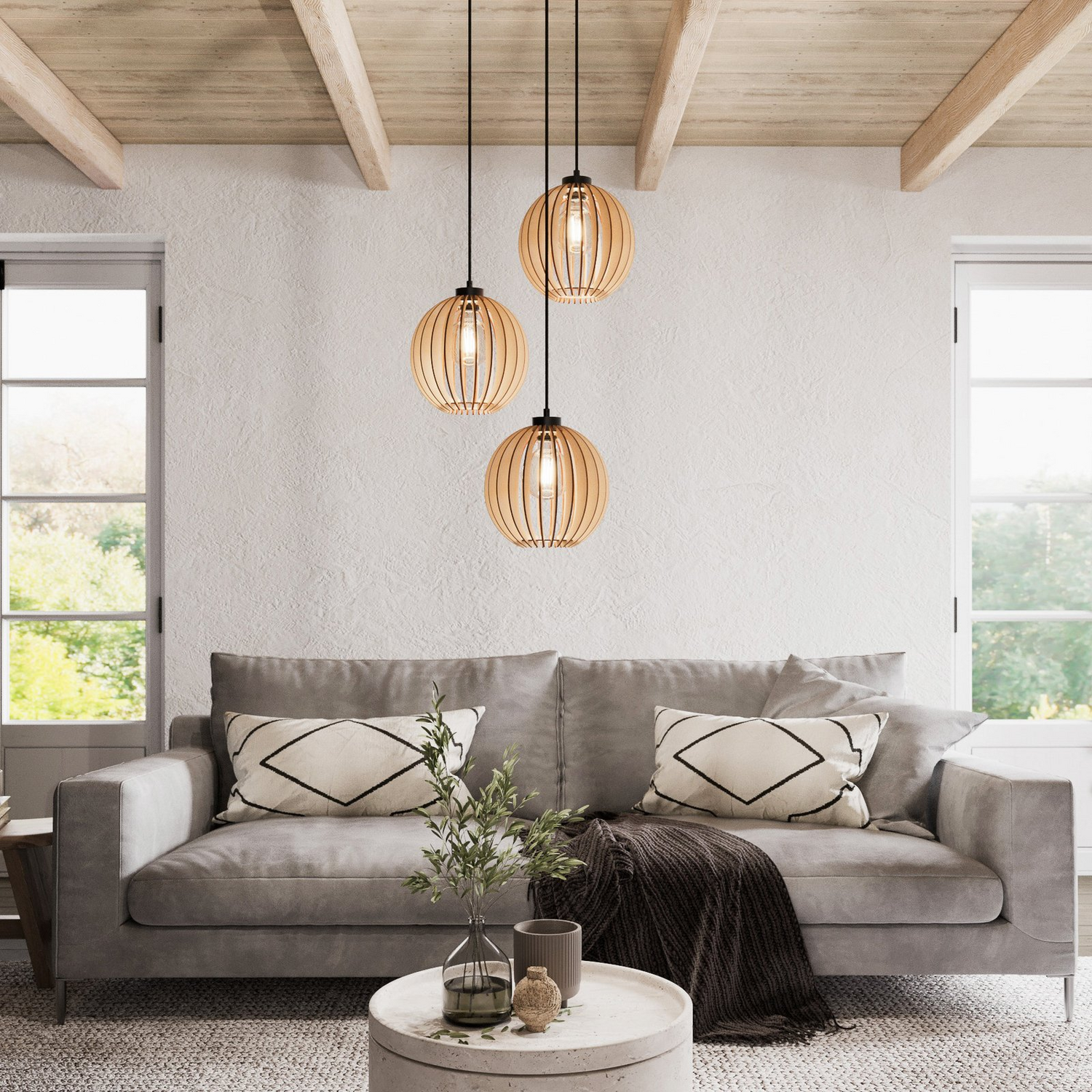 Envostar Clay Hängelampe Deckenlampe Lampe Leuchte 3 Flammig E27 Siehe Text/Foto B-Ware - 4251911724257