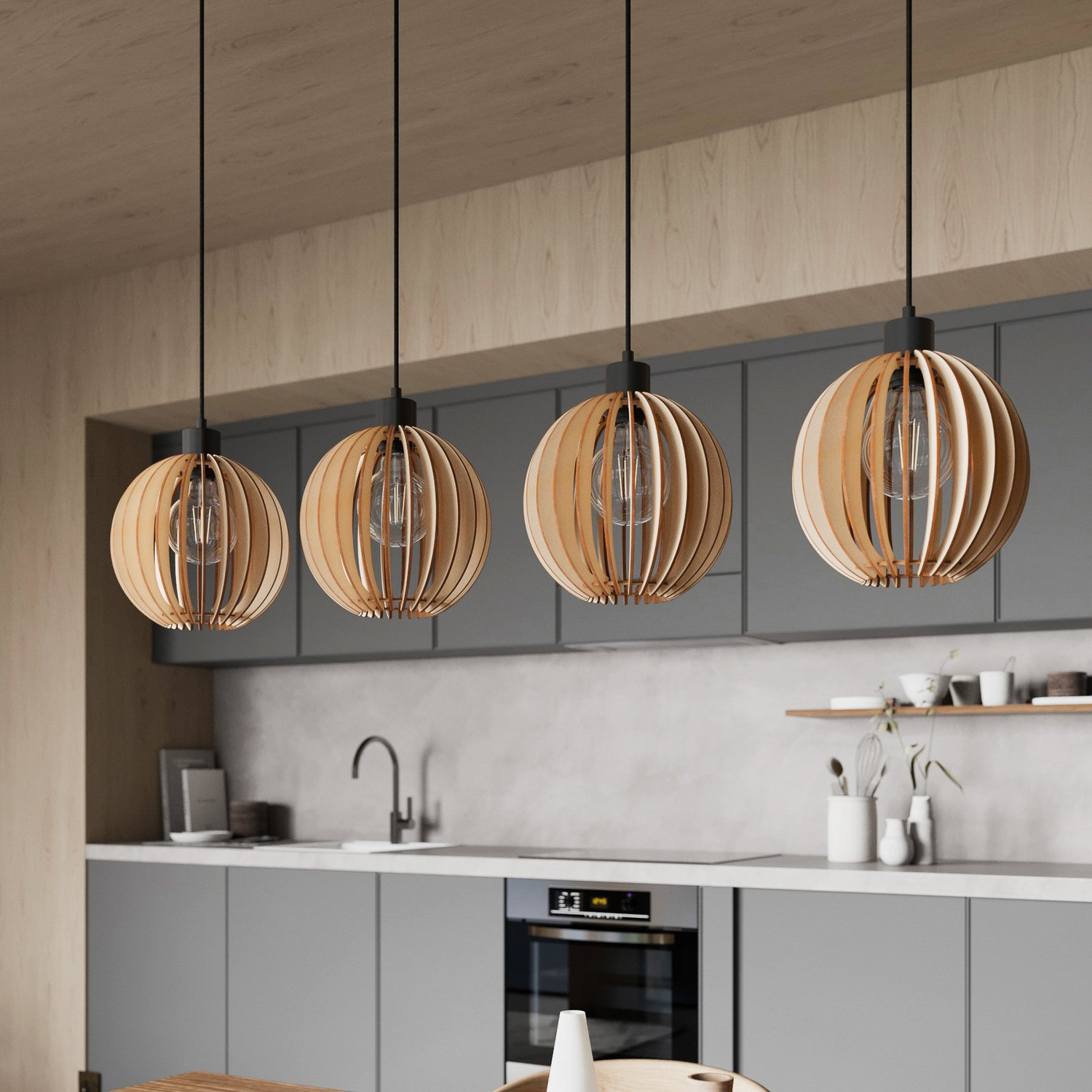 B-Ware Envostar Clay Hängeleuchte Deckenlampe Pendelleuchte Deckenlampe Deckenlicht - 4251911724288