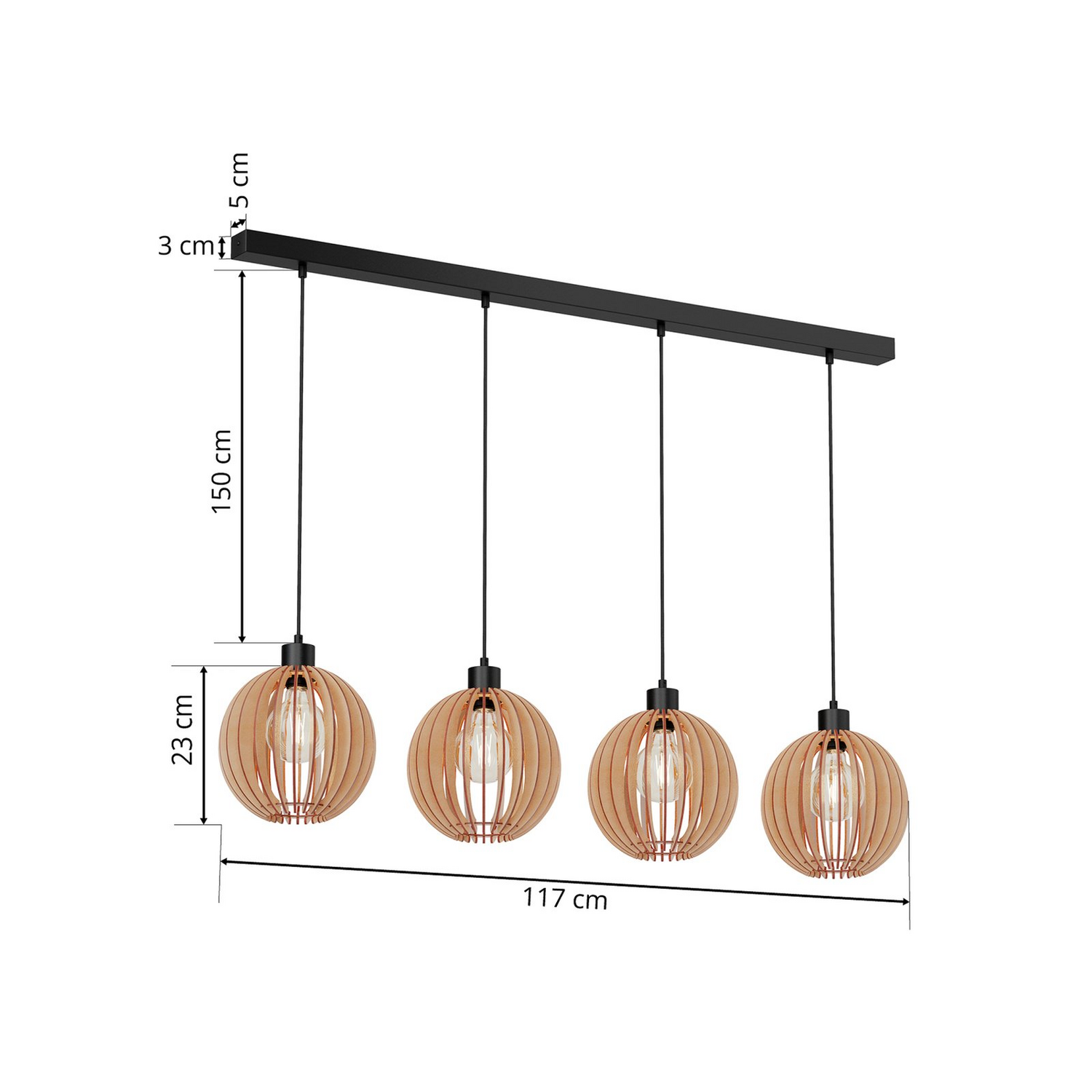 B-Ware Envostar Clay Hängeleuchte Deckenlampe Pendelleuchte Deckenlampe Deckenlicht - 4251911724288