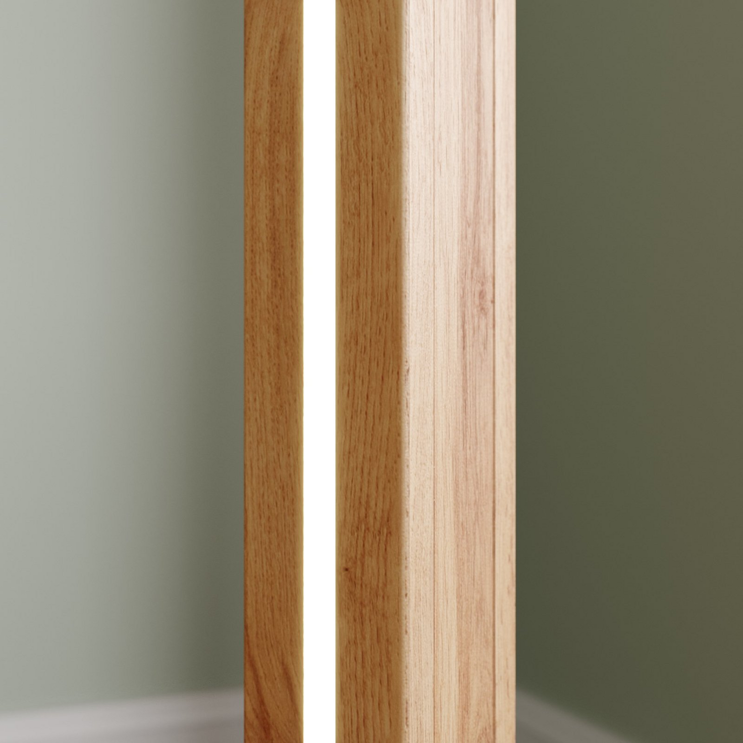 B-Ware Envostar Eldder Led Stehlampe Leuchte Holz Eichenfurnier Warmweiß Dimmbar Lampe - 4251911723847