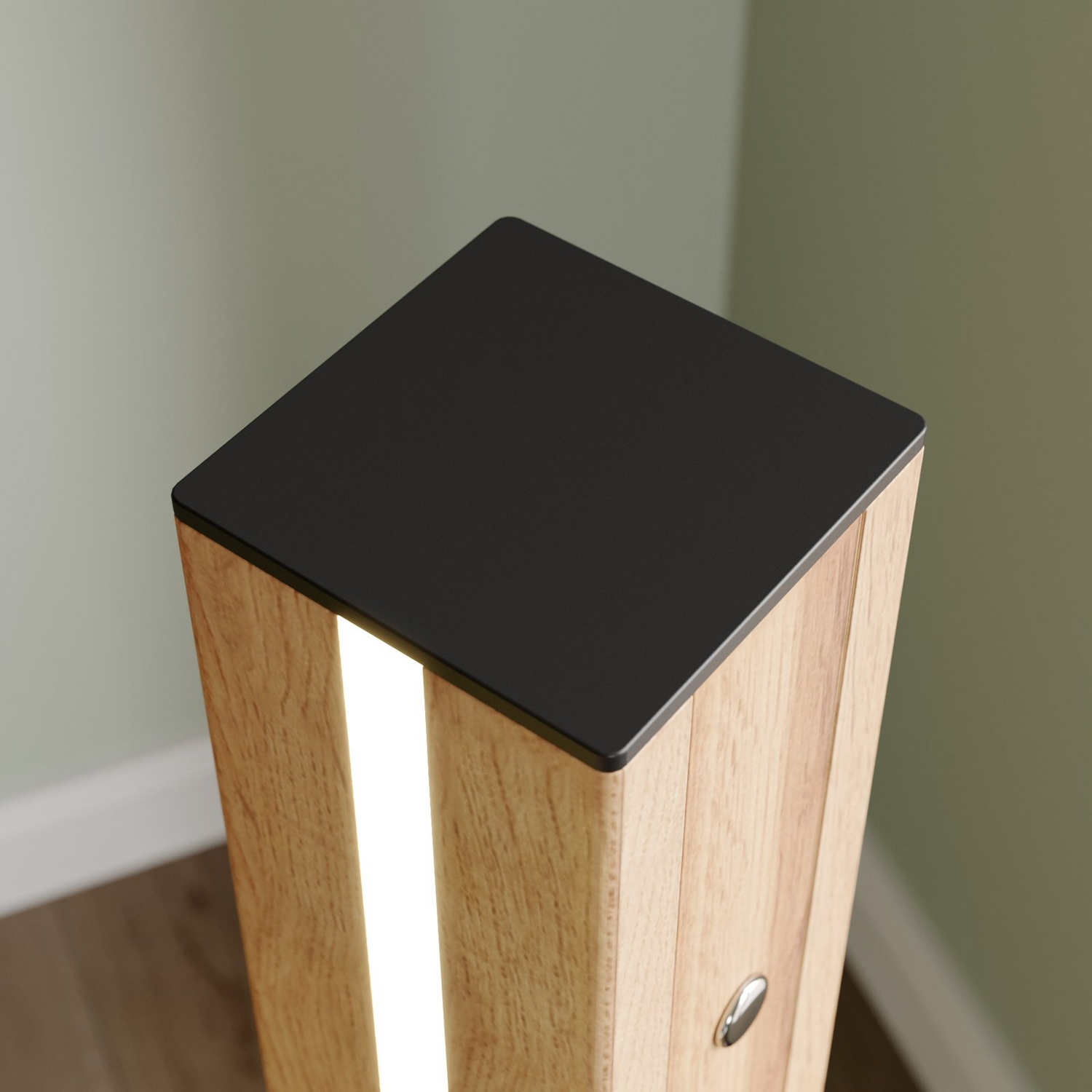 B-Ware Envostar Eldder Led Stehlampe Leuchte Holz Eichenfurnier Warmweiß Dimmbar Lampe - 4251911723847