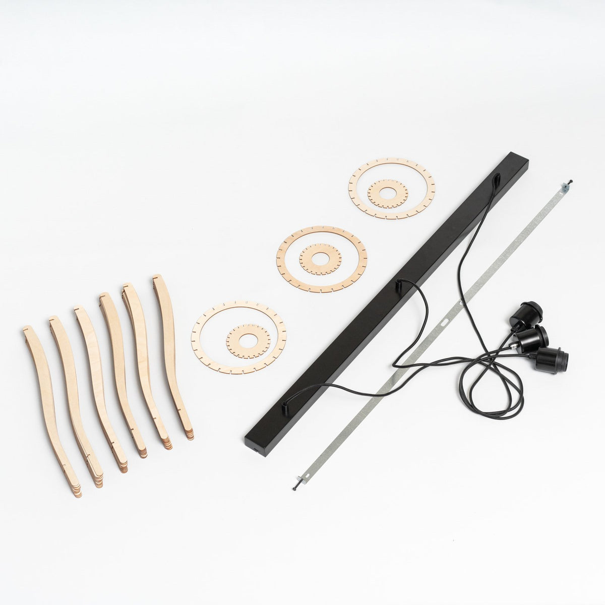 Envostar Furn Hängeleuchte Birkensperrholz 3-flg Deckenlampe Pendelleuchte E27 - 4251911724110