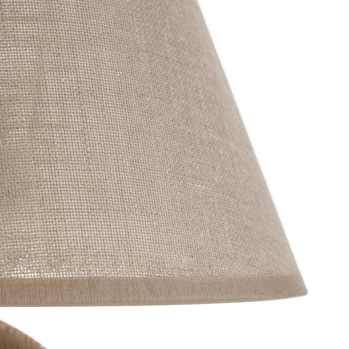 Envostar Gill Tischlampe Leuchte Lampe Holz Natur Schirm Beige Schalter E27 Spot B-Ware - 4251911787467
