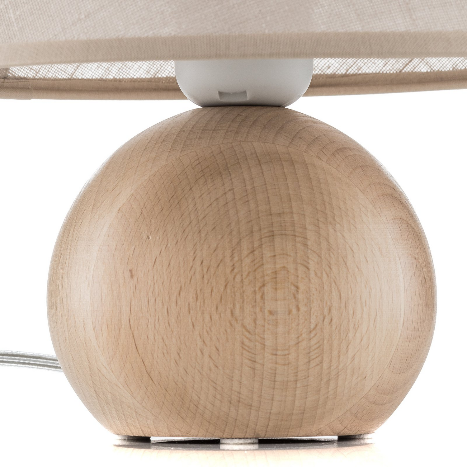 Envostar Gill Tischlampe Leuchte Lampe Holz Natur Schirm Beige Schalter E27 Spot B-Ware - 4251911787467