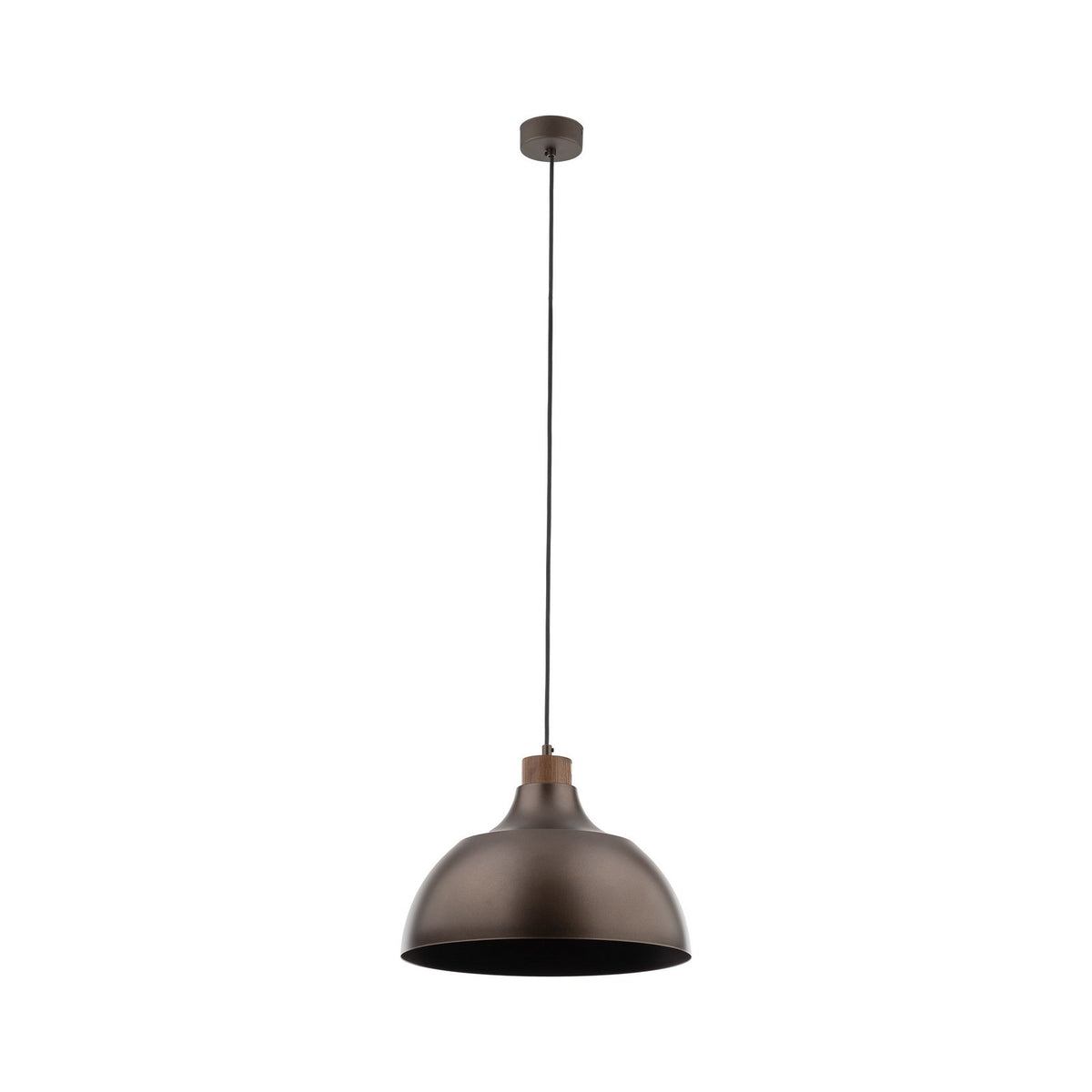 Envostar Hängeleuchte Pendelleuchte Kaitt braun Ø 34 cm Holzdetail904 - 5906135111992