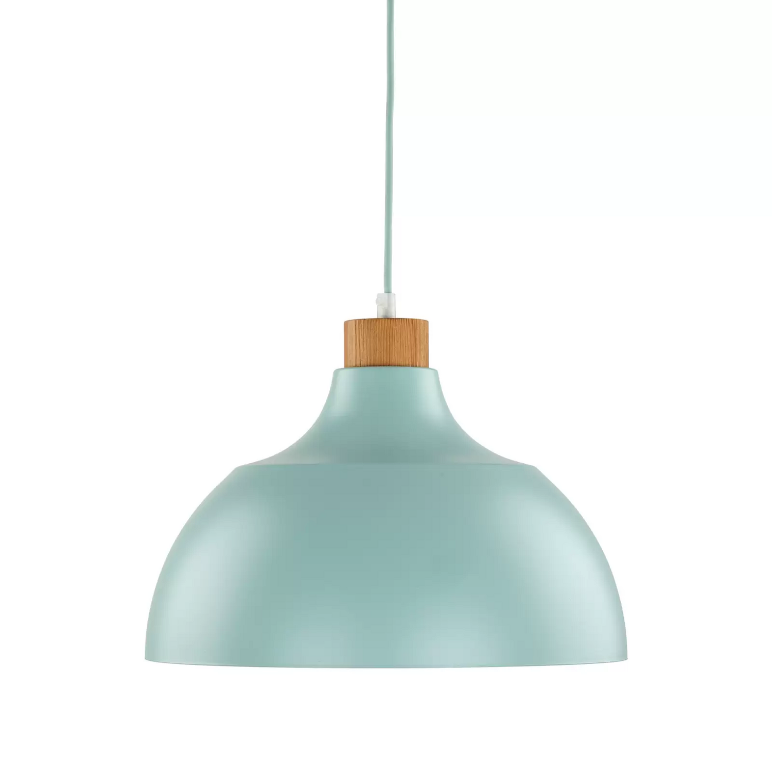 B-Ware Envostar Hängeleuchte Kaitt Hängelampe Deckenlampe Lampe Holzdetail ø 34 Cm Mint - 5906135101504