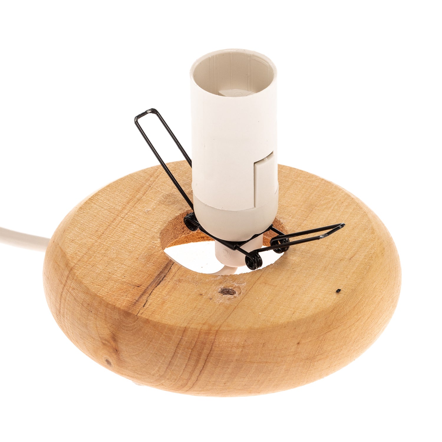 B-Ware Tischlampe Leuchte Lampe Kugel Salzstein Holzsockel Envostar Harmony Rot - 4251911756128