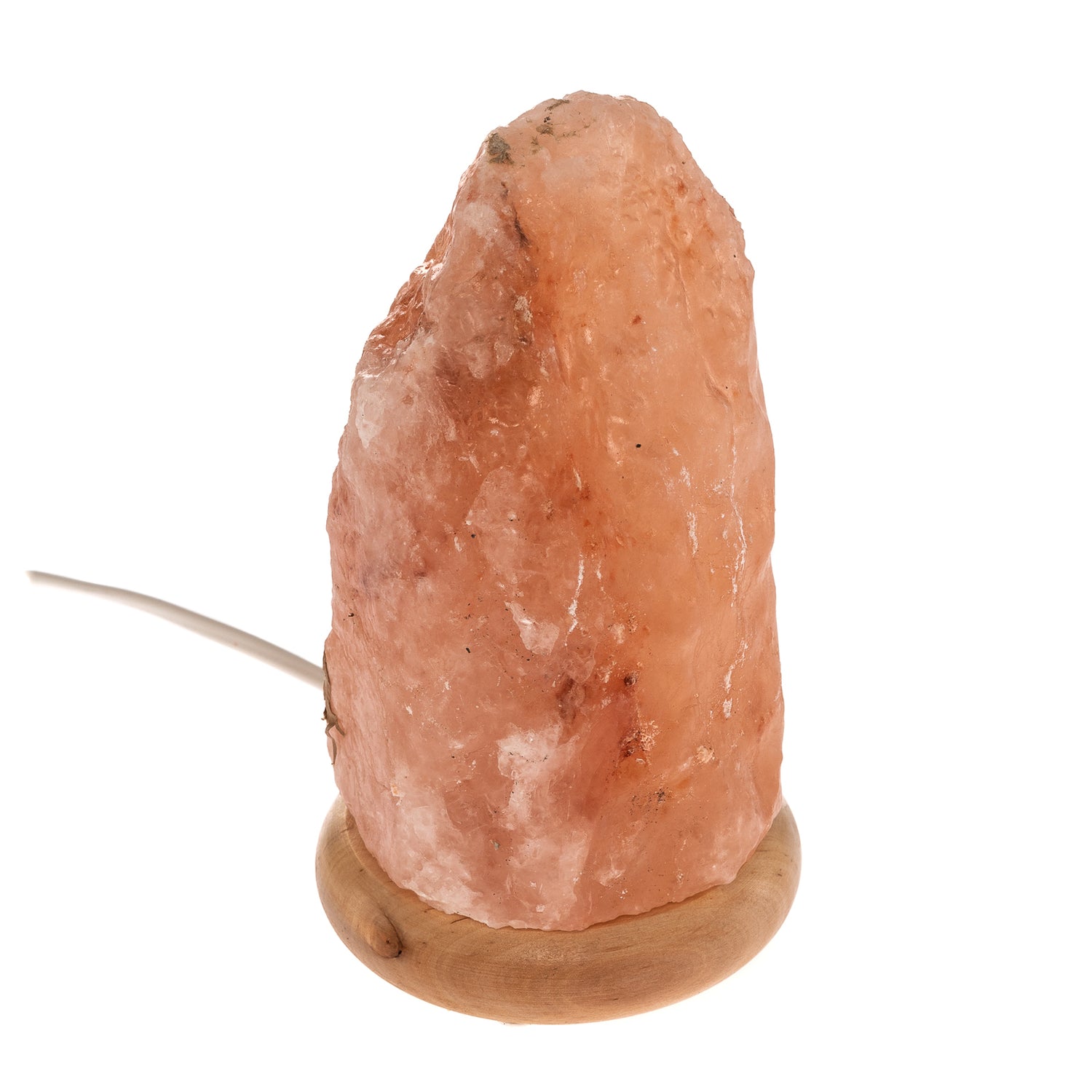 B-Ware Envostar Salzlampe Lampe Salzstein Leuchte Harmony Natur Rot Holz Sockel 19cm - 4251911796247