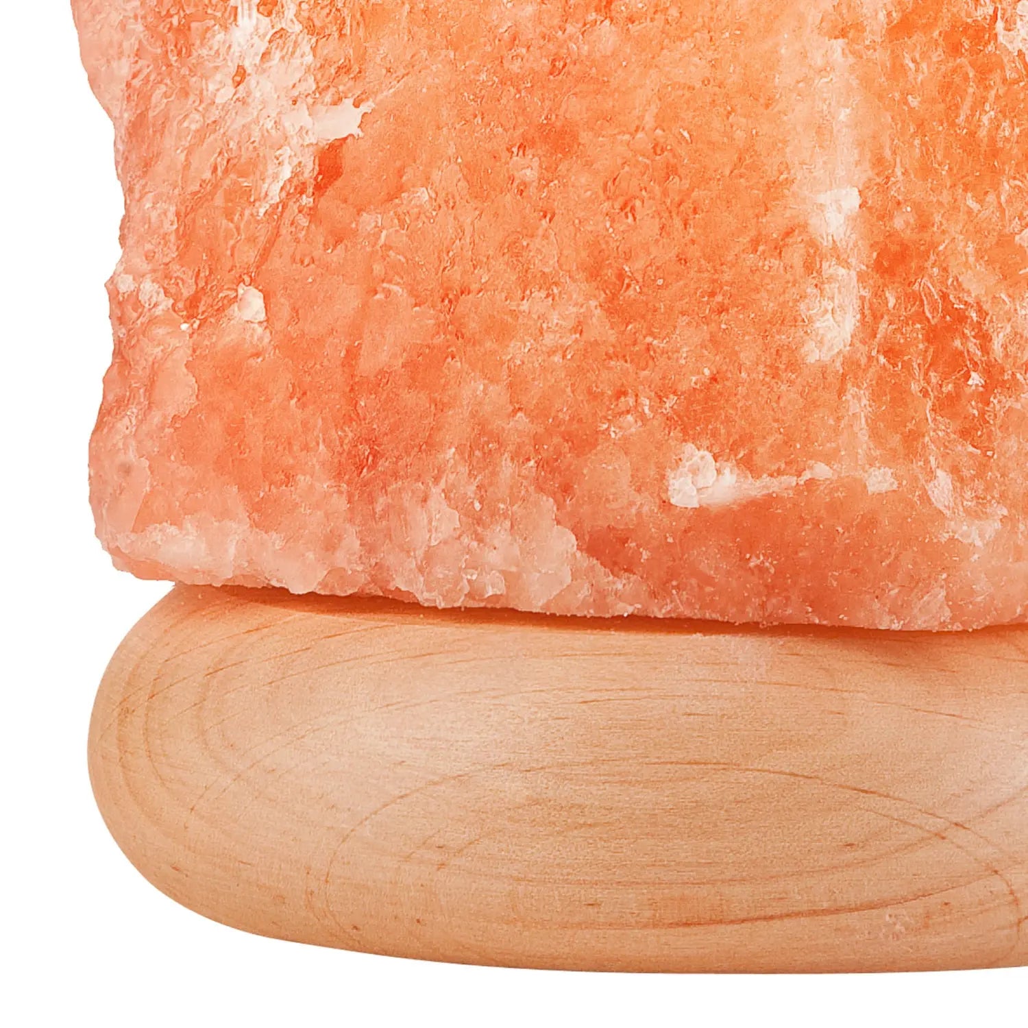 B-Ware Envostar Salzlampe Lampe Salzstein Leuchte Harmony Natur Rot Holz Sockel 19cm - 4251911796247