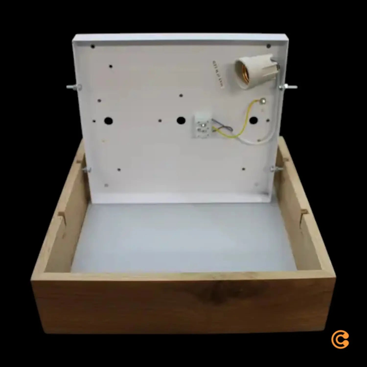 B-Ware Envostar Kerio Deckenlampe 27,5 X 27,5 Cm Eiche Hell Deckenleuchte Lampe Leuchte - 4251911789379