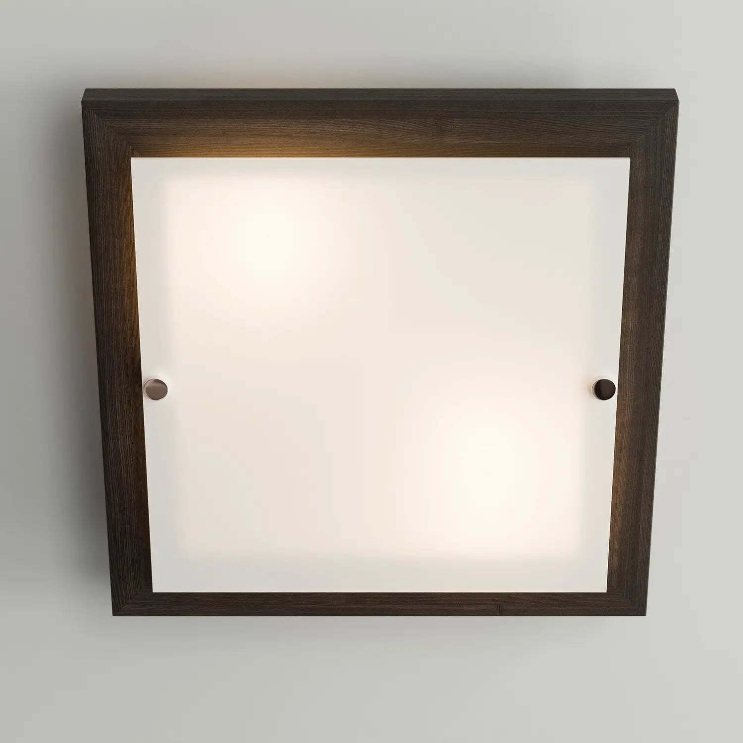 B-Ware Envostar Deckenlampe Lampe Kerio Wenge 30x30 Cm Glas Holz Wohnzimmer Esszimmer - 4251911791266