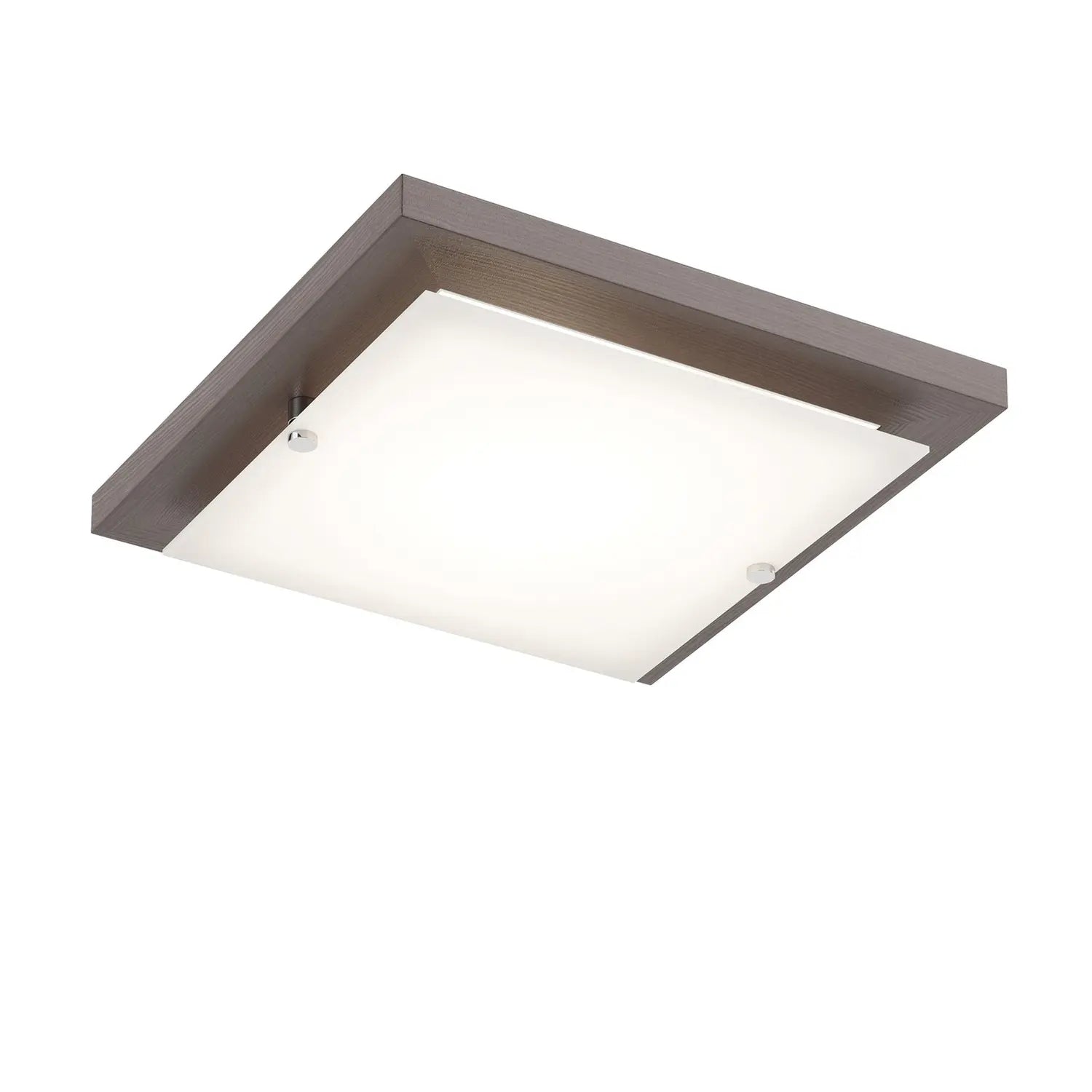 B-Ware Envostar Deckenlampe Lampe Kerio Wenge 30x30 Cm Glas Holz Wohnzimmer Esszimmer - 4251911791266