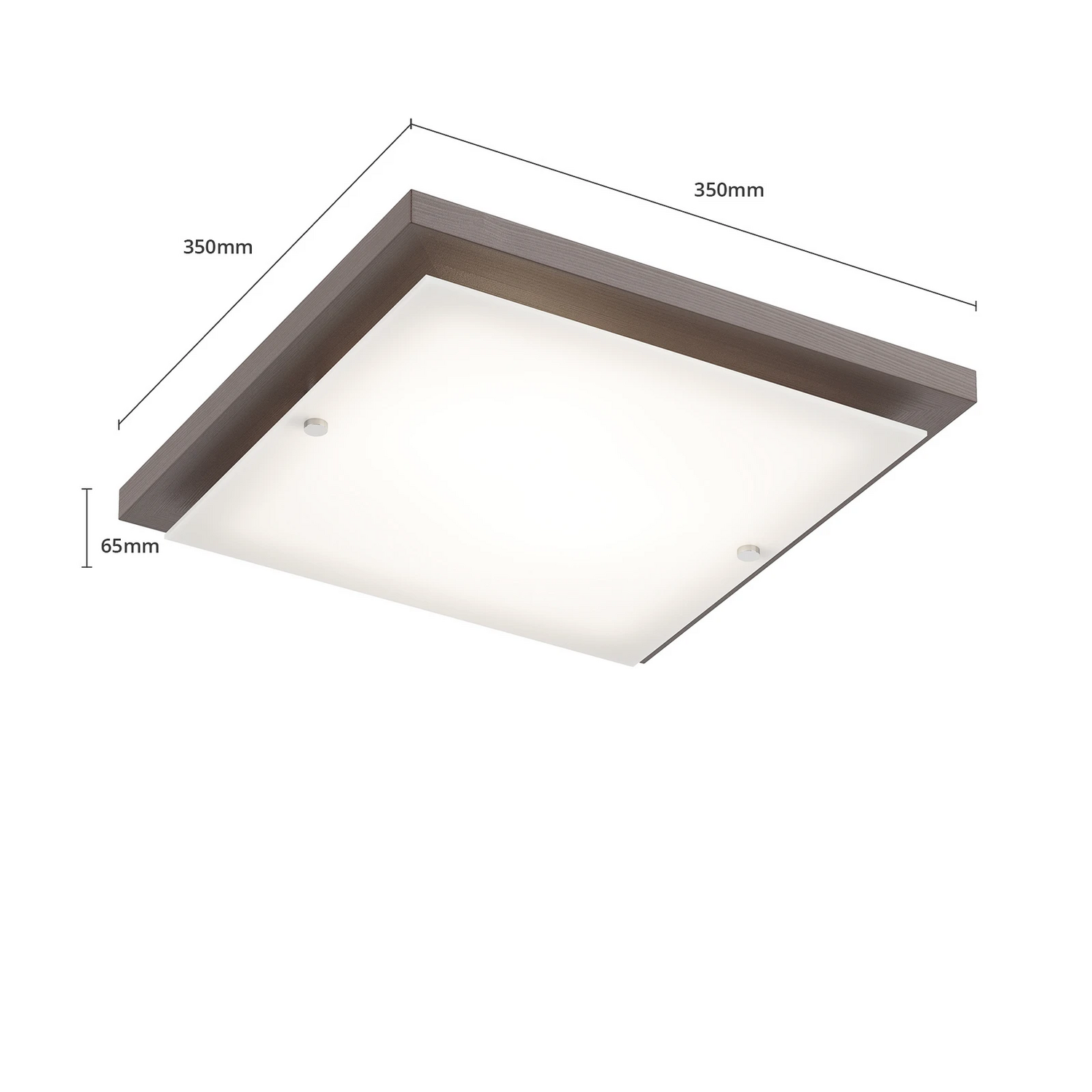 Envostar Kerio Deckenlampe 35x35 Cm Wenge Deckenleuchte Lampe Leuchte Spot B-Ware