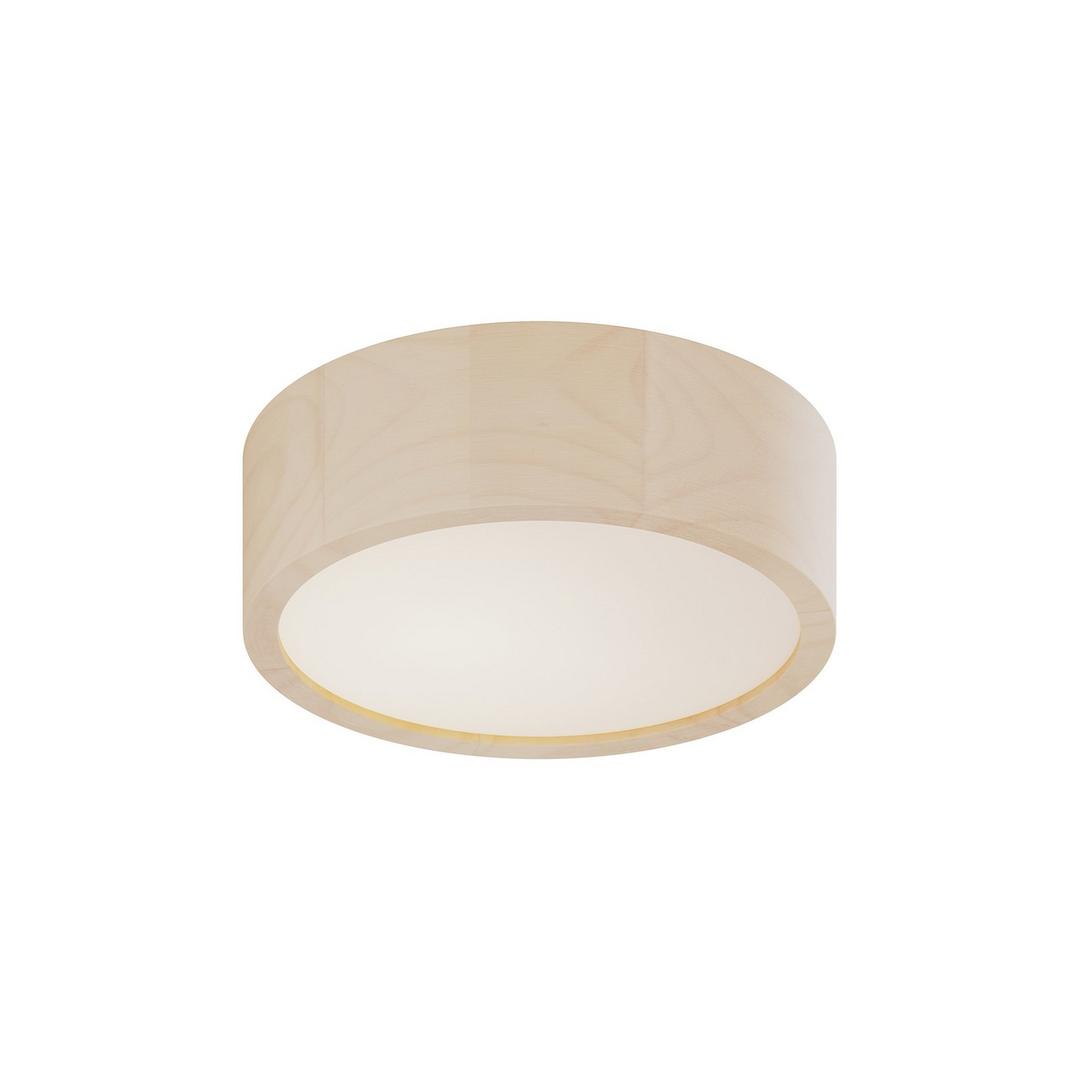 Envostar Deckenlampe Lampe Kerio Weiß ø 27 Cm E27 Holz Glas Dimmbar Licht Spot B-Ware