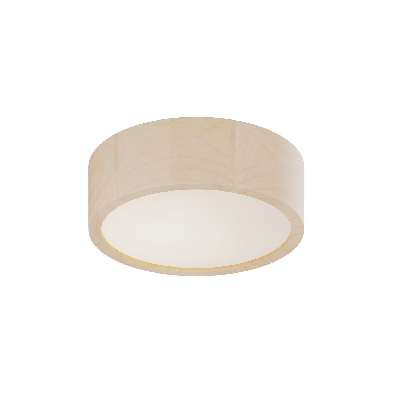 Envostar Deckenlampe Lampe Kerio Weiß ø 27 Cm E27 Holz Glas Dimmbar Licht Spot B-Ware