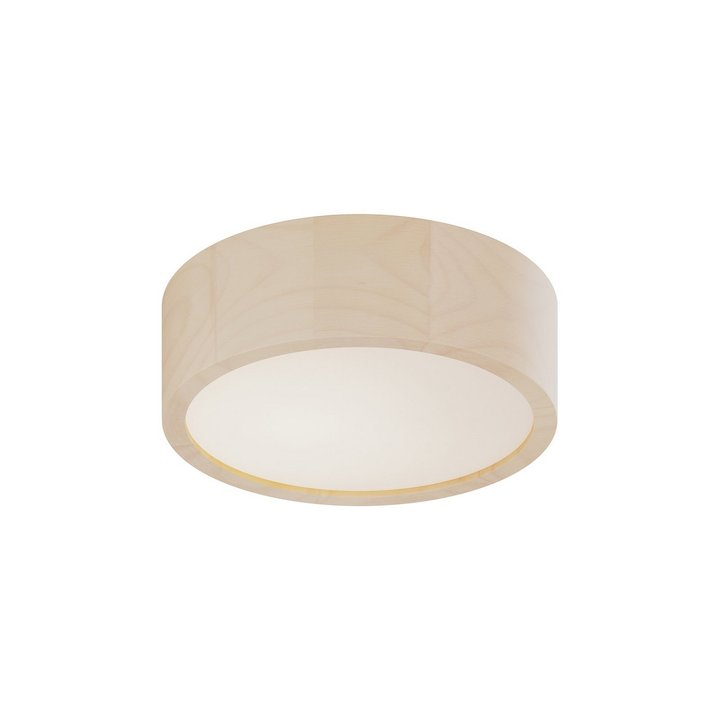 Envostar Deckenlampe Lampe Kerio Weiß ø 27 Cm E27 Holz Glas Dimmbar Licht Spot B-Ware